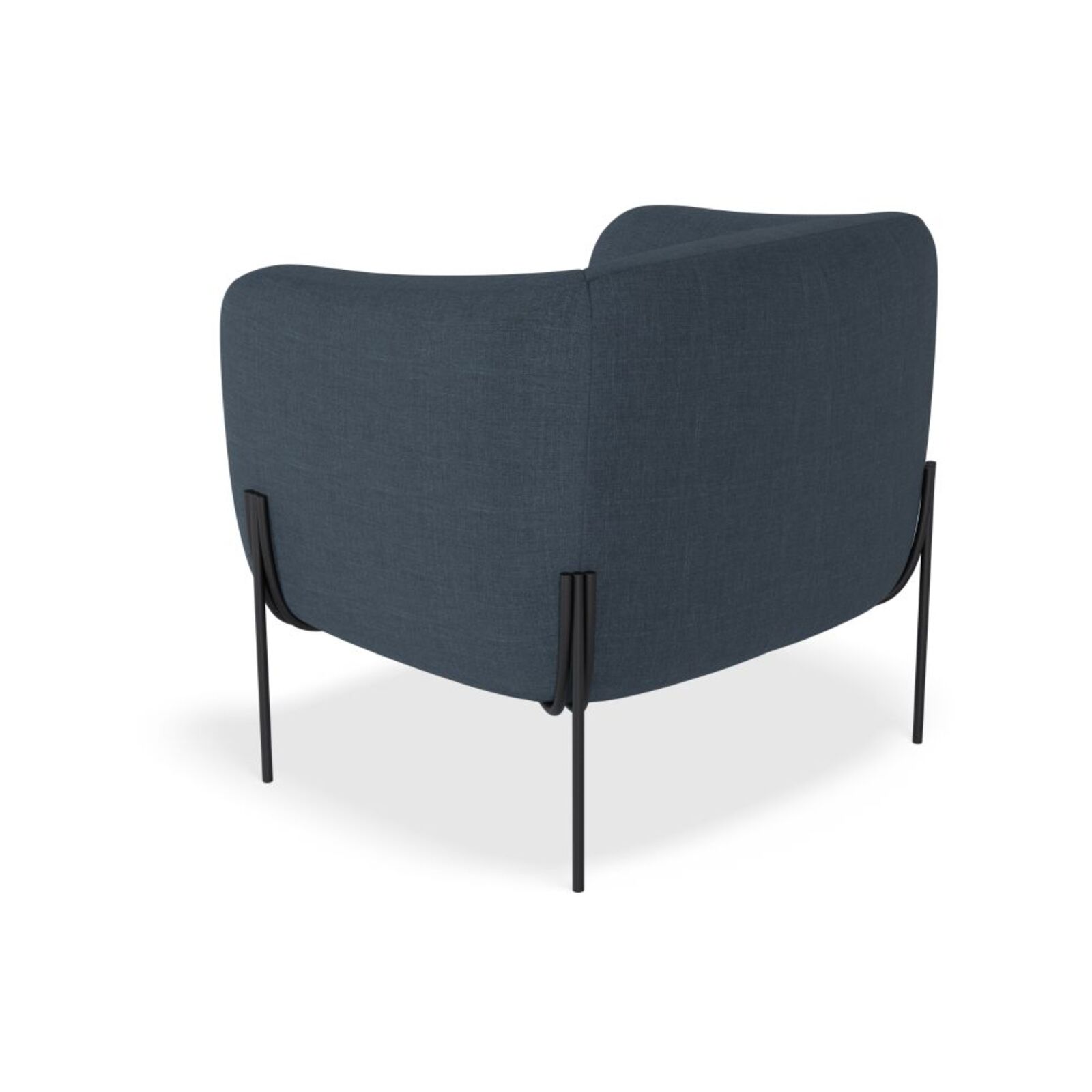 Belle Azure Blue Armchair Brushed Matt Gold Legs Bunnings Australia