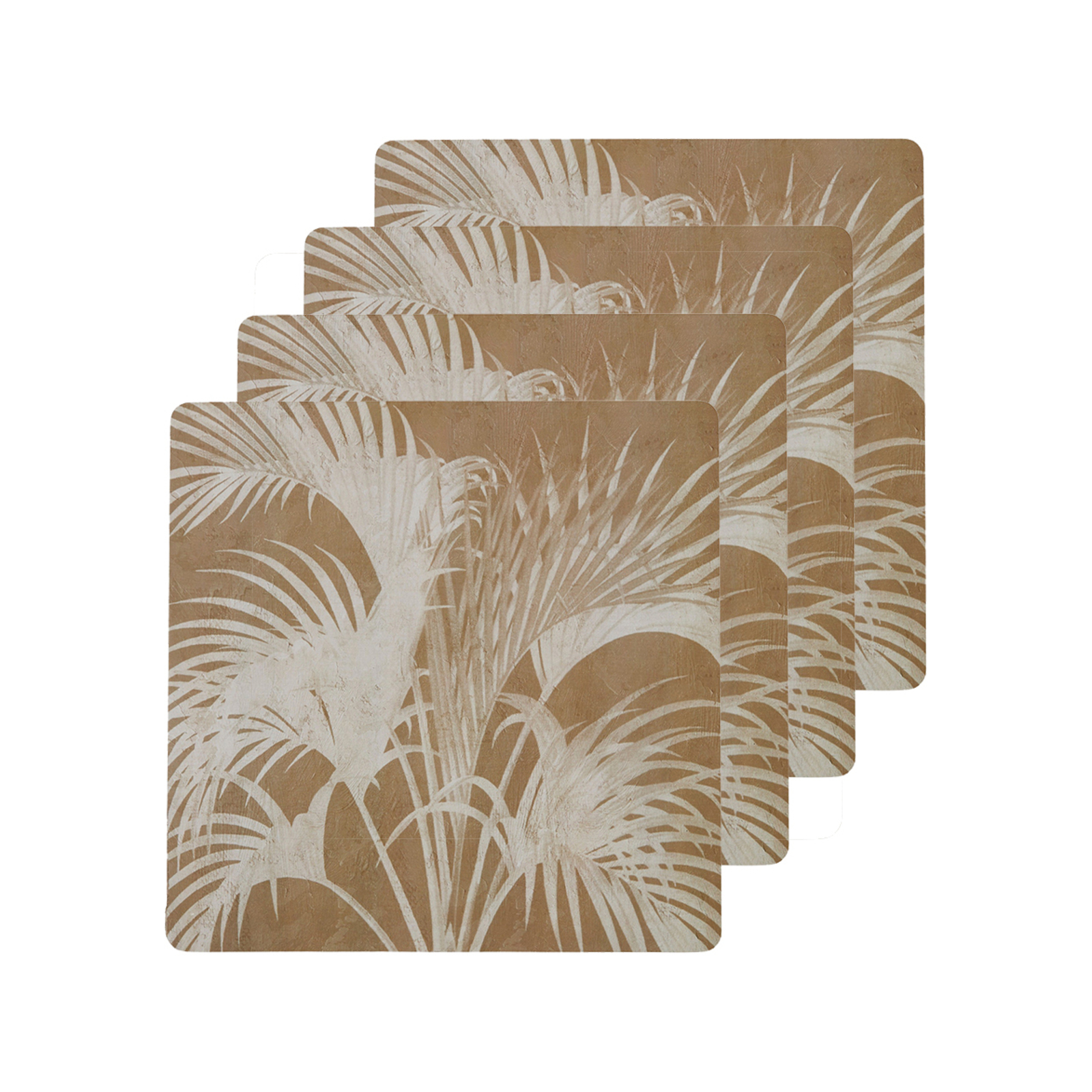 4pc Assemble Fraser Square Cork Placemats 35cm Natural Bunnings Australia