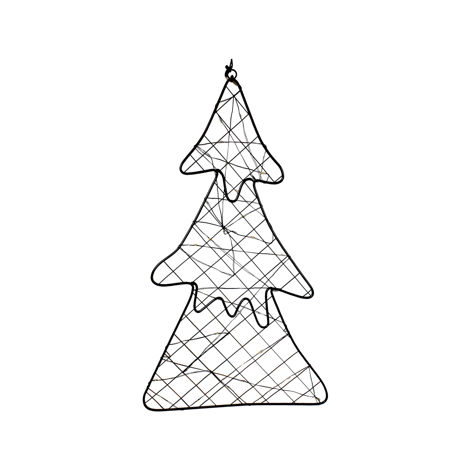 Click Metal Wire LED Hanging Christmas Tree Bunnings New Zealand