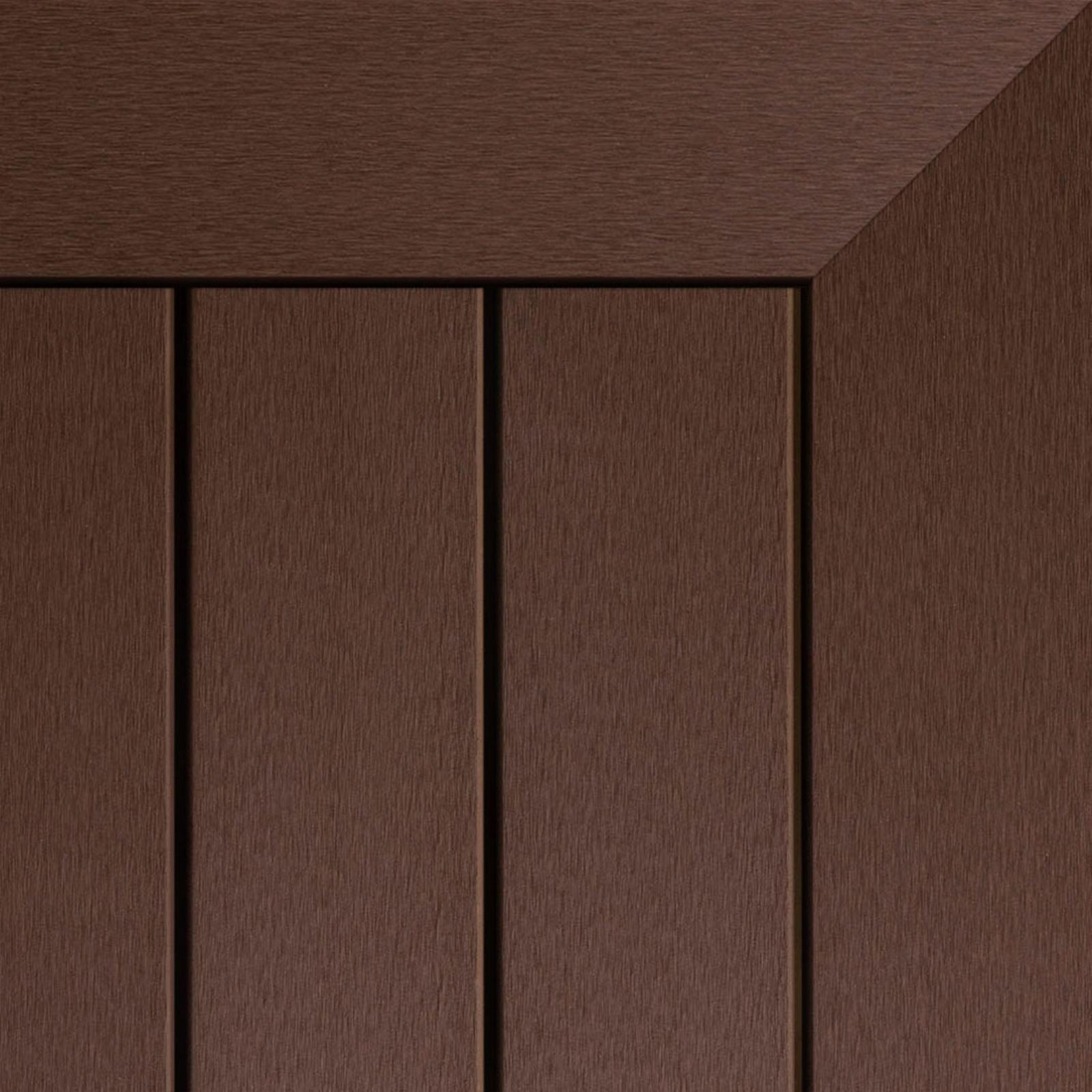 Ekodeck 137 x 23mm 5.4m Dark Brown Classic Grooved Composite Decking