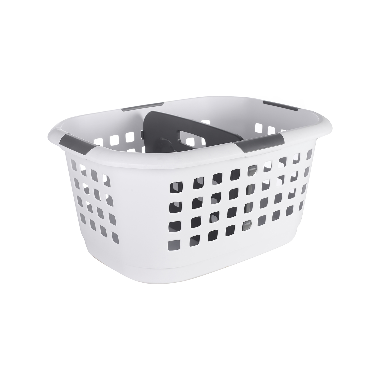 Ezy Storage 71L Encore Laundry Basket With Divider Bunnings Australia