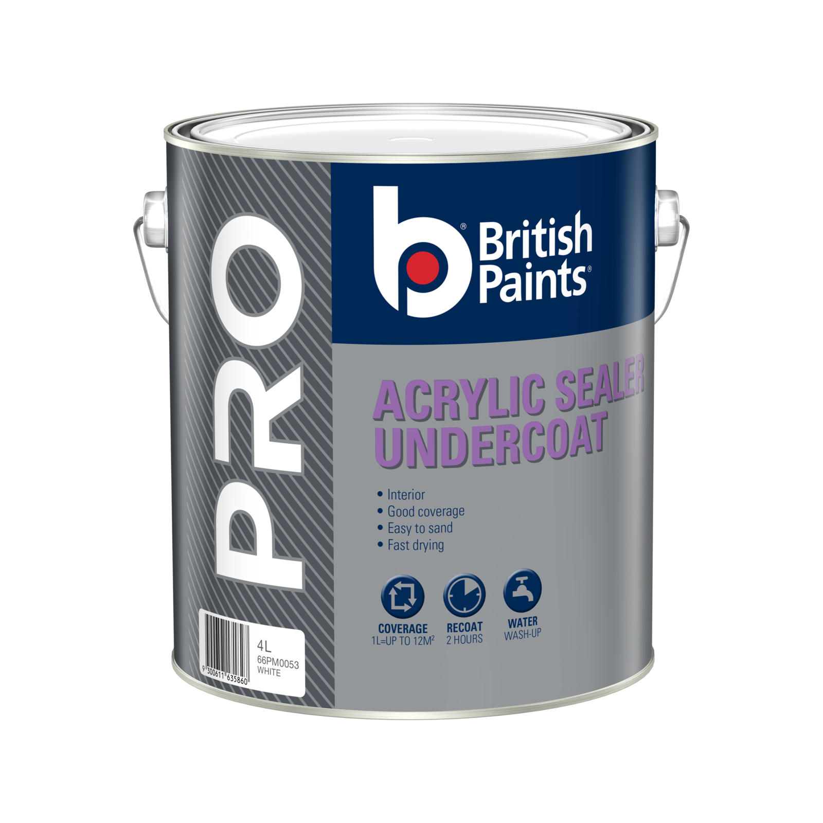 British Paints 4L Pro Acrylic Sealer Undercoat Paint Bunnings Australia