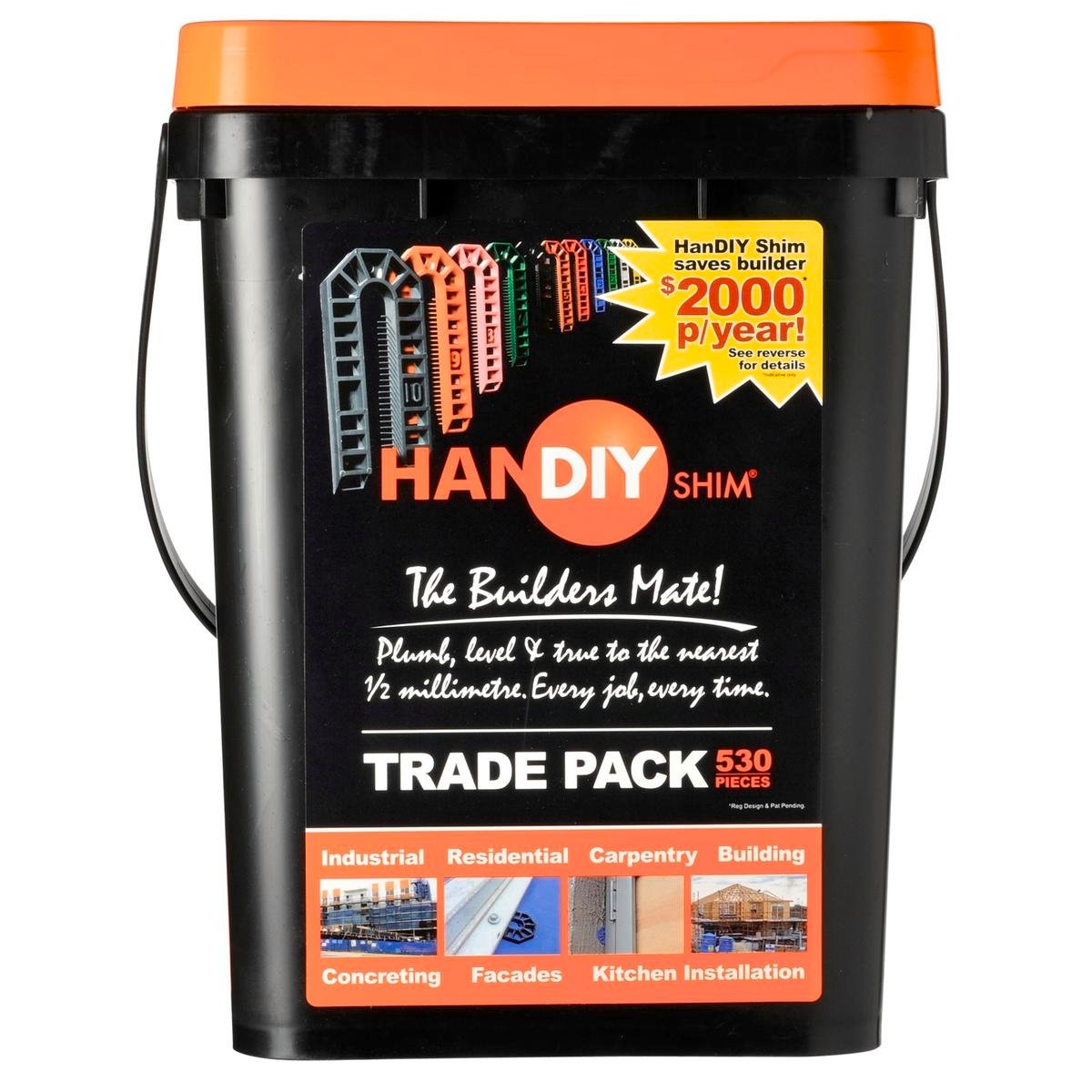 HanDIY Shim 110mm Packer Trade Pack 530 Pack Bunnings Australia