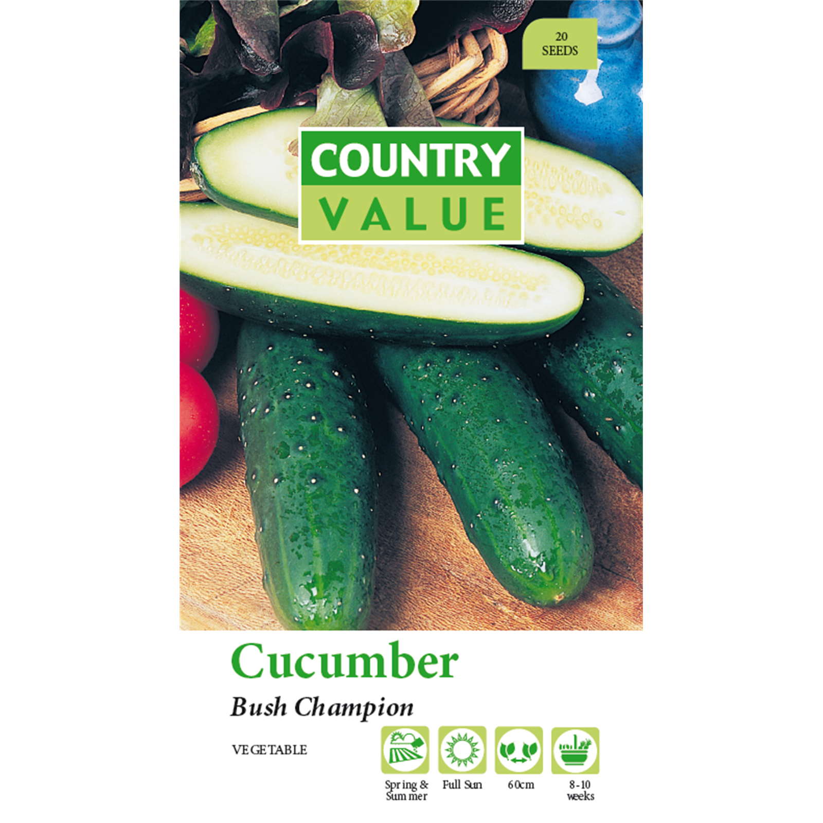 Country Value Bush Champion Cucumber Vegetable Seeds Bunnings Australia