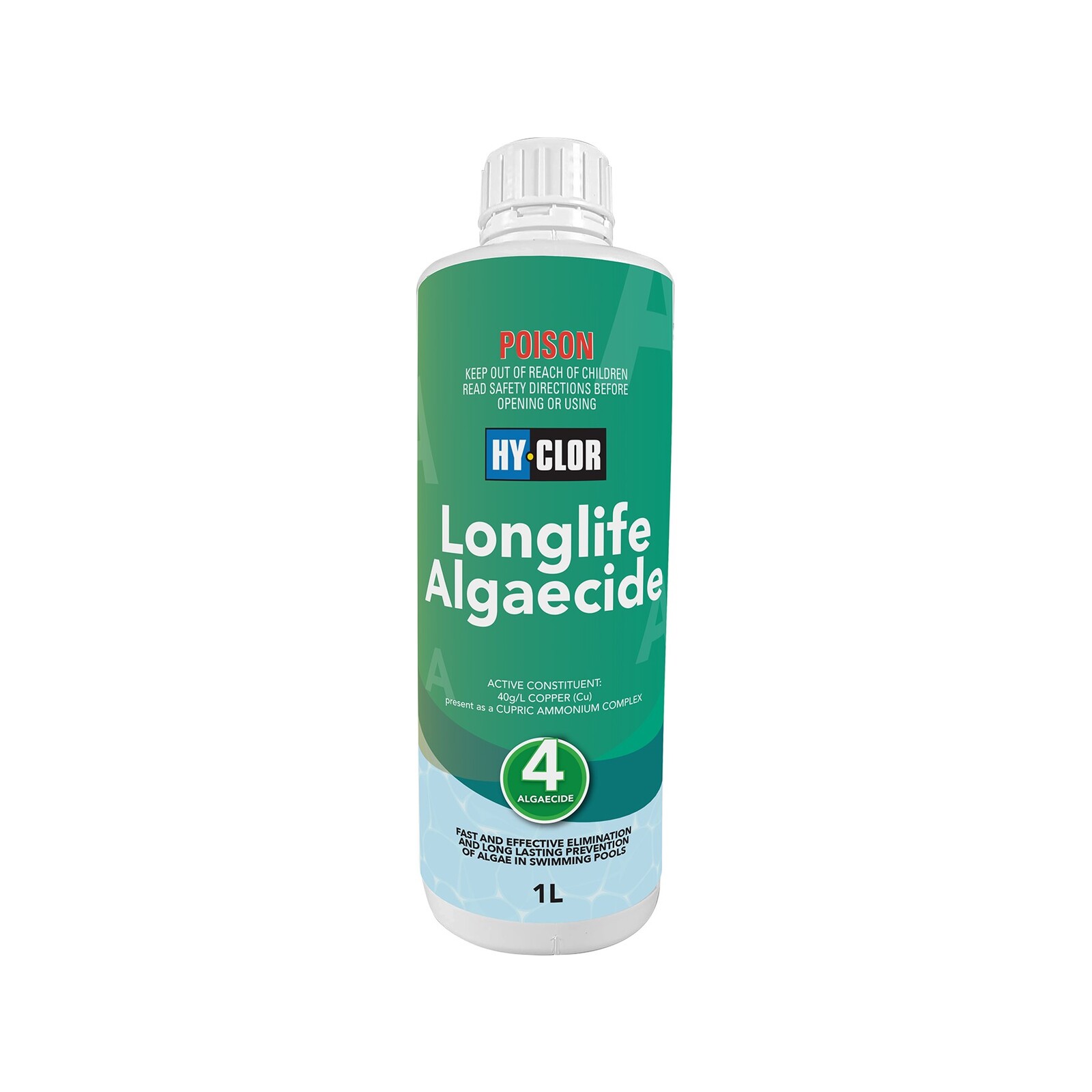 Hy-Clor 1L Longlife Pool Algaecide - 1L - Bunnings Australia