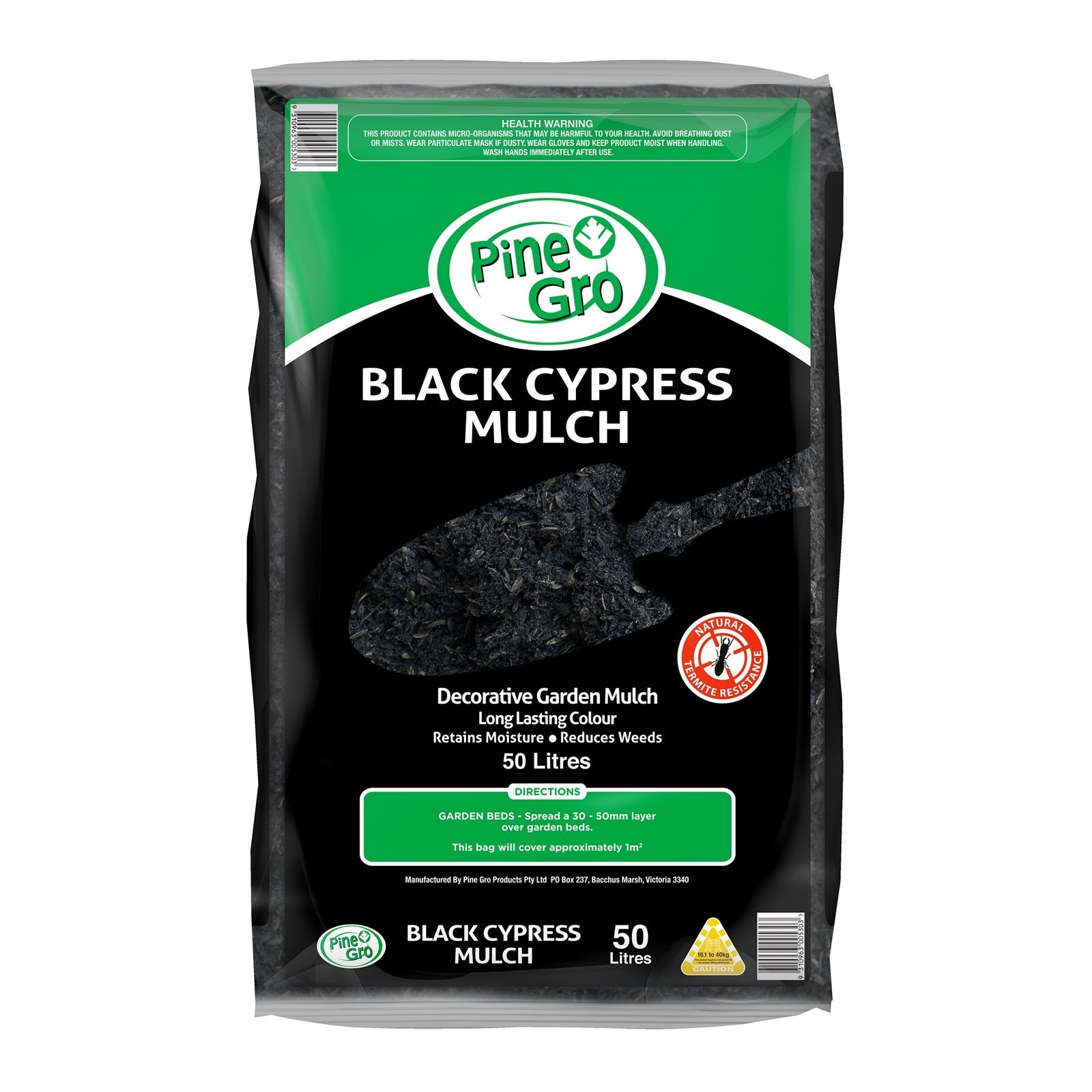 Pinegro 50L Black Cypress Mulch Bunnings Australia