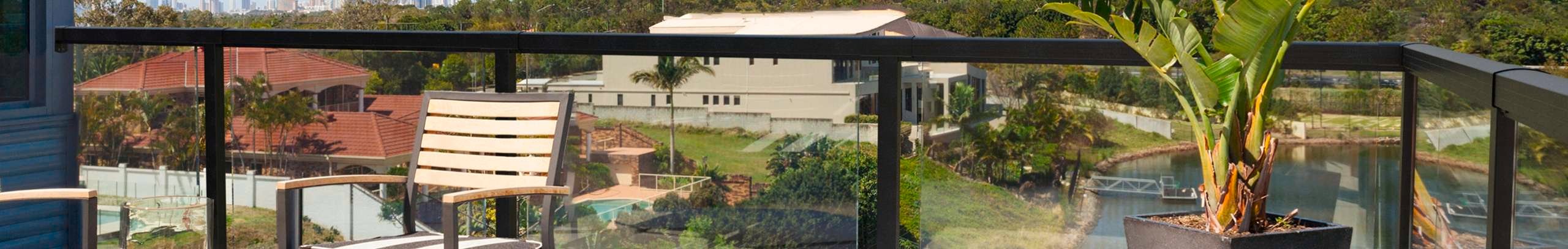 out door image of Peak brand balustrading 