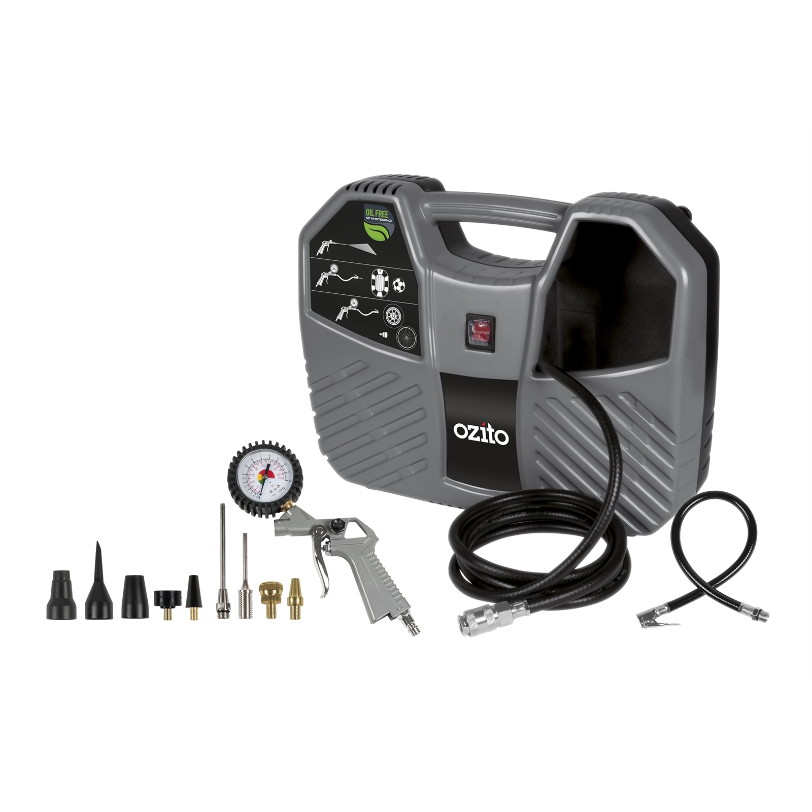 Ozito 1100W InflateIt Compressor Kit Bunnings Australia