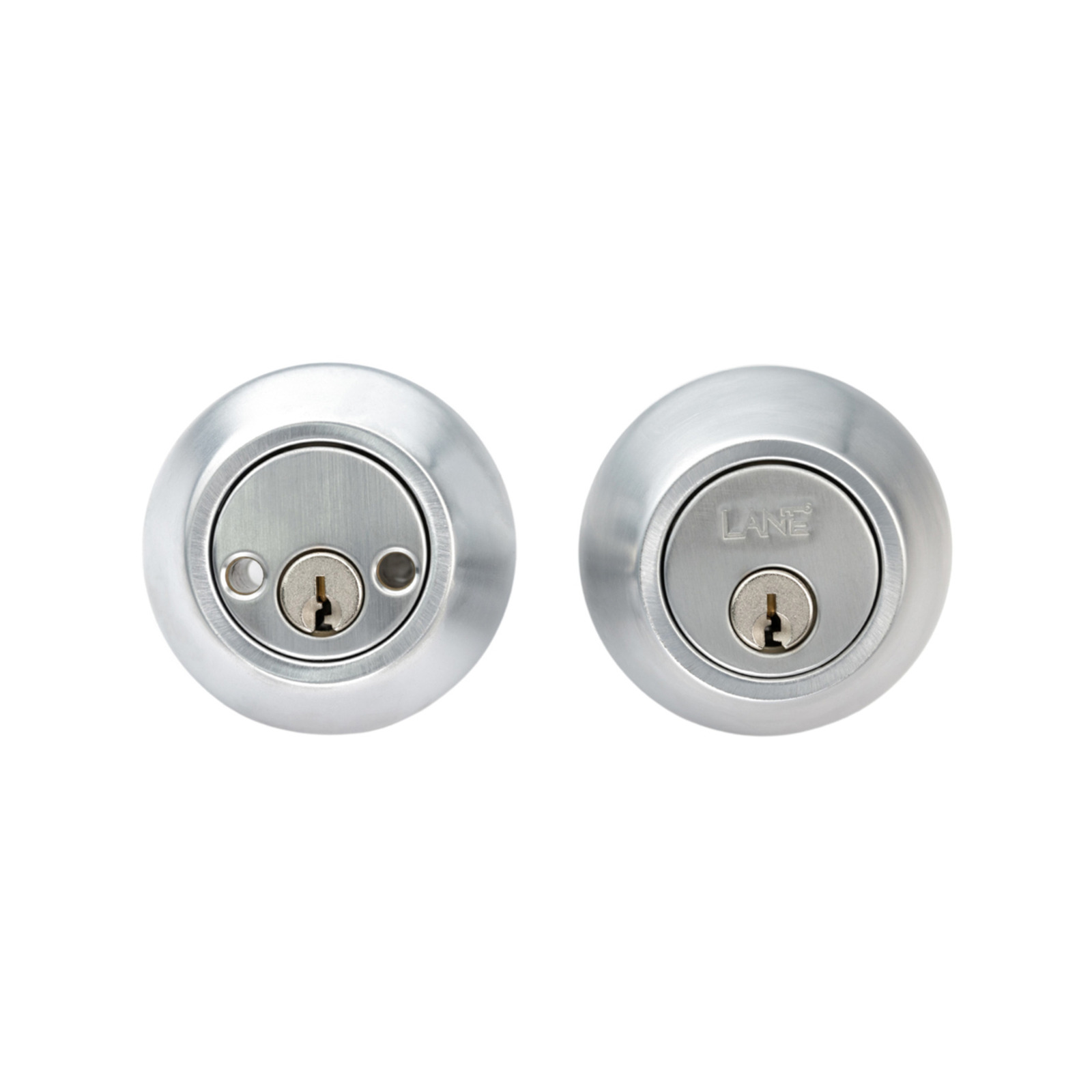 Lane Satin Chrome Brushed Standard Round Deadbolt Bunnings Australia