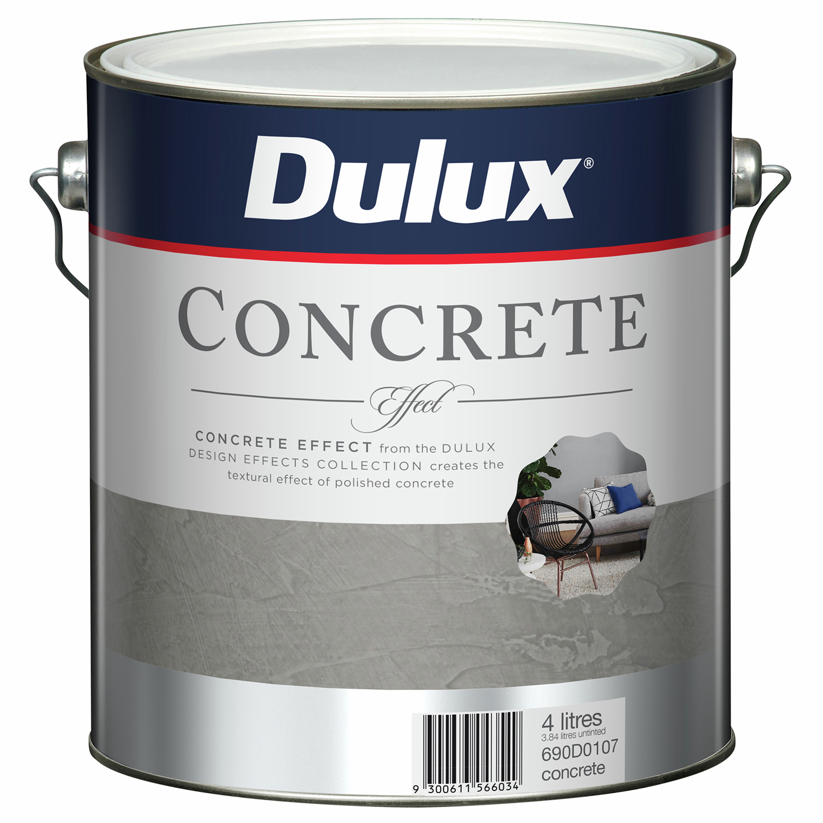 Dulux 4L Design Concrete Effect Paint Bunnings Australia