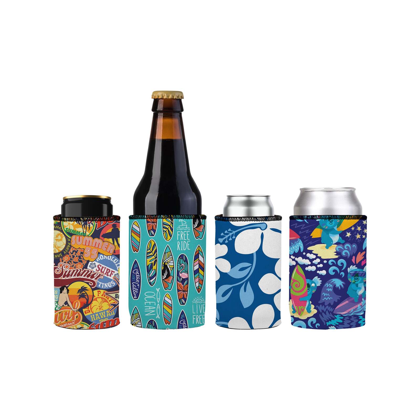 Stubbyz Aloha Stubby Cooler 4-Pack Slim - Bunnings Australia