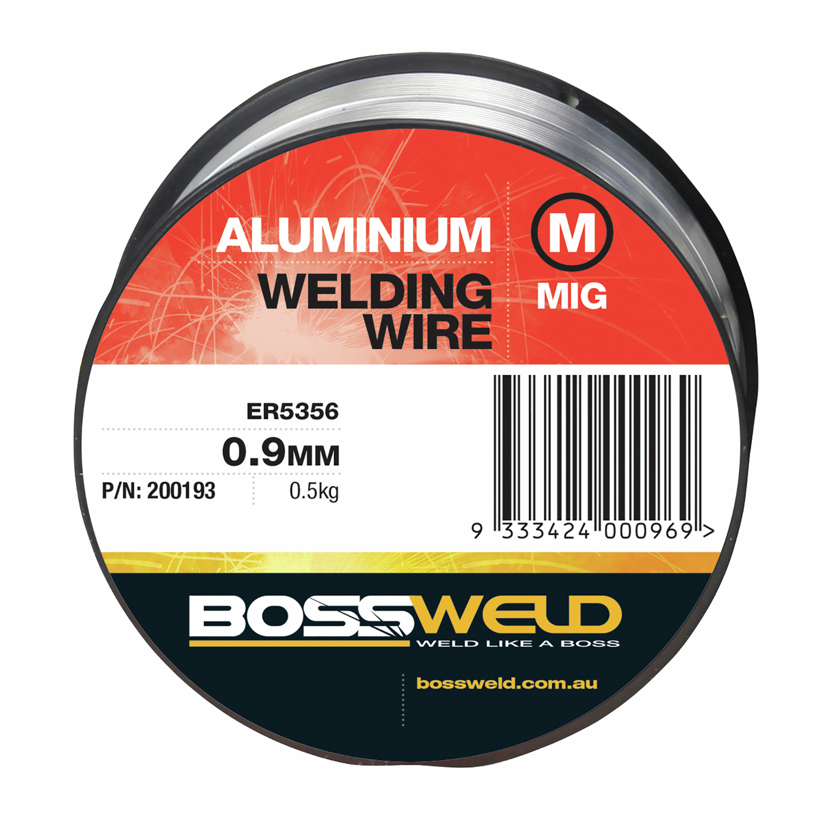 Bossweld 0.9mm 0.5kg Aluminium 5356 MIG Wire Bunnings Australia