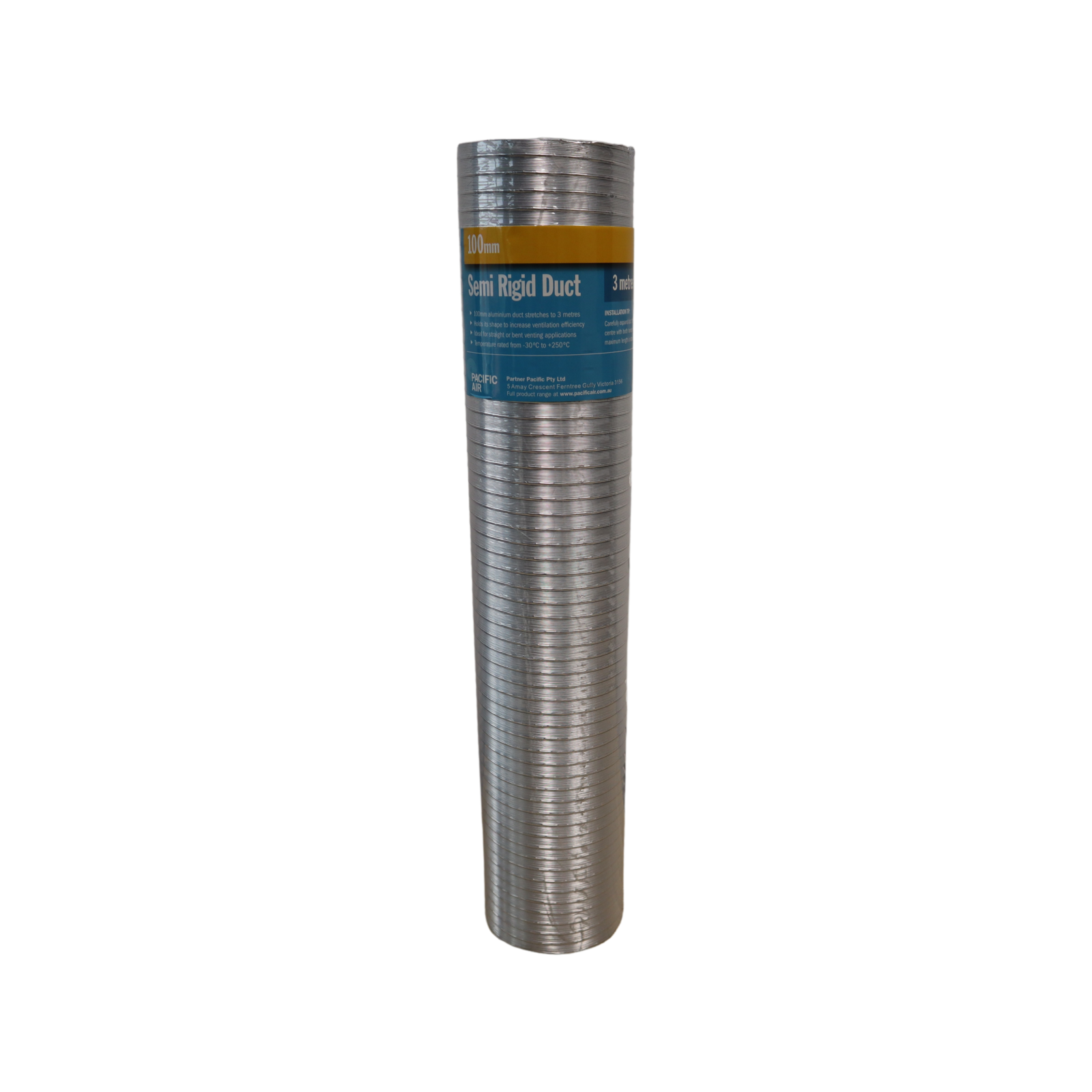 Pacific Air 3m x 100mm Semi Rigid Duct Bunnings Australia