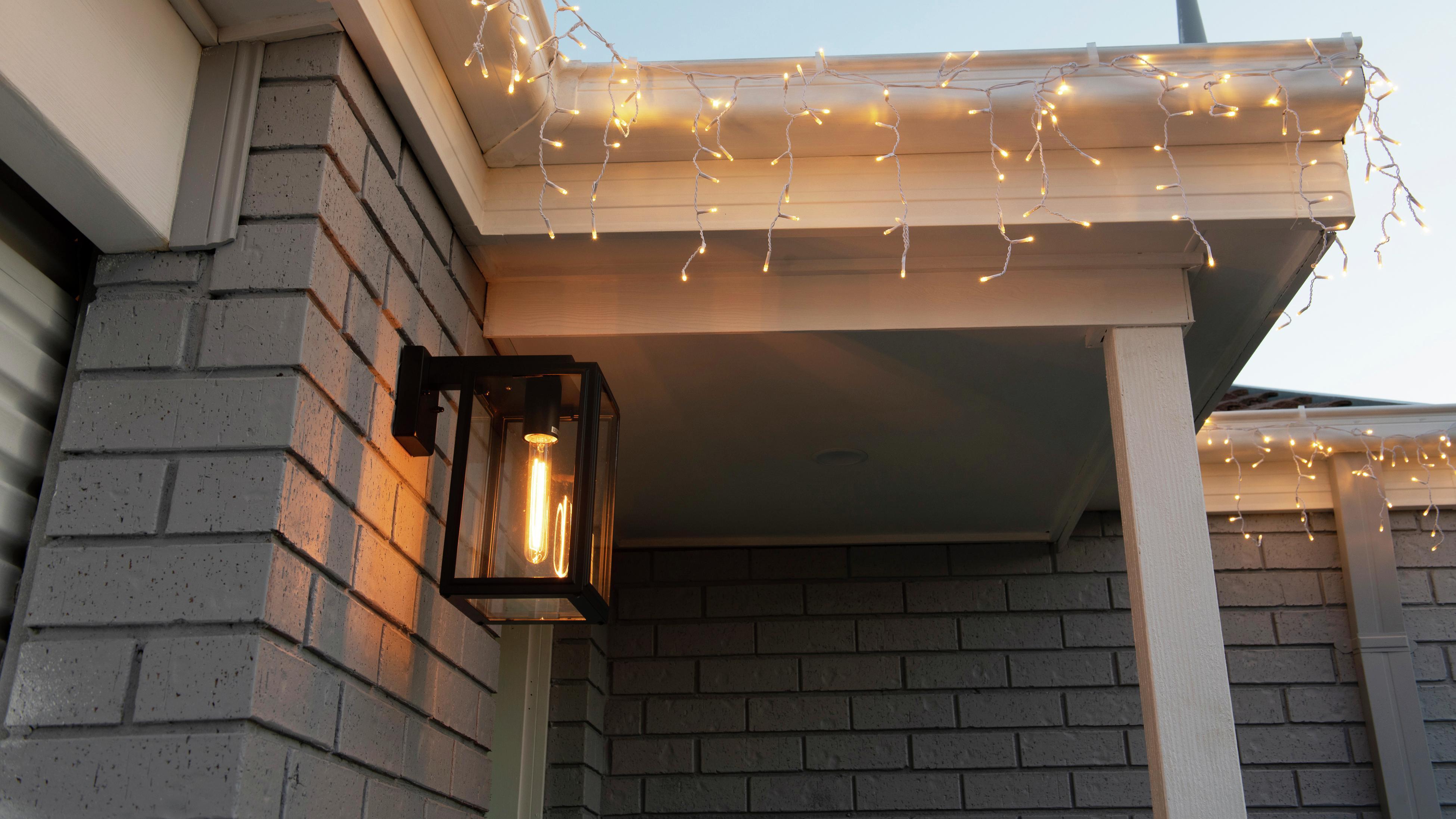 Attaching outdoor deals lights to house