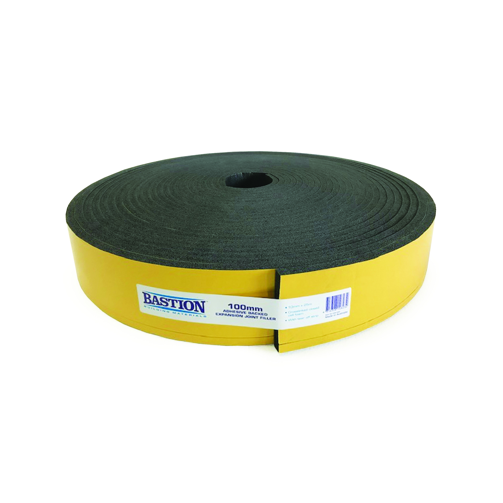 Bastion 100mm x 10mm x 25m Expansion Joint Foam Adhesive Back