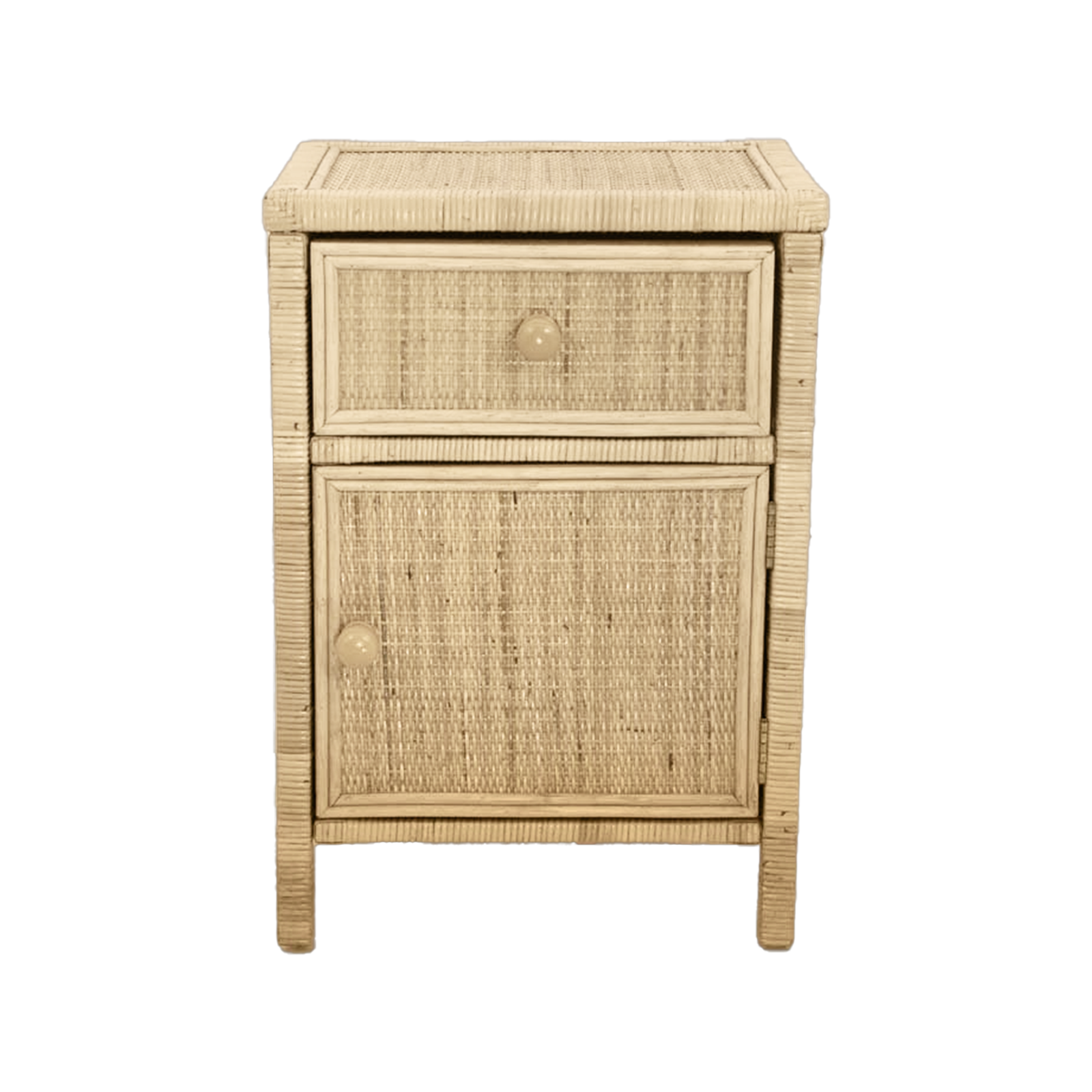 Breeze Riau Natural Rattan One Drawer Bedside Table Bunnings Australia