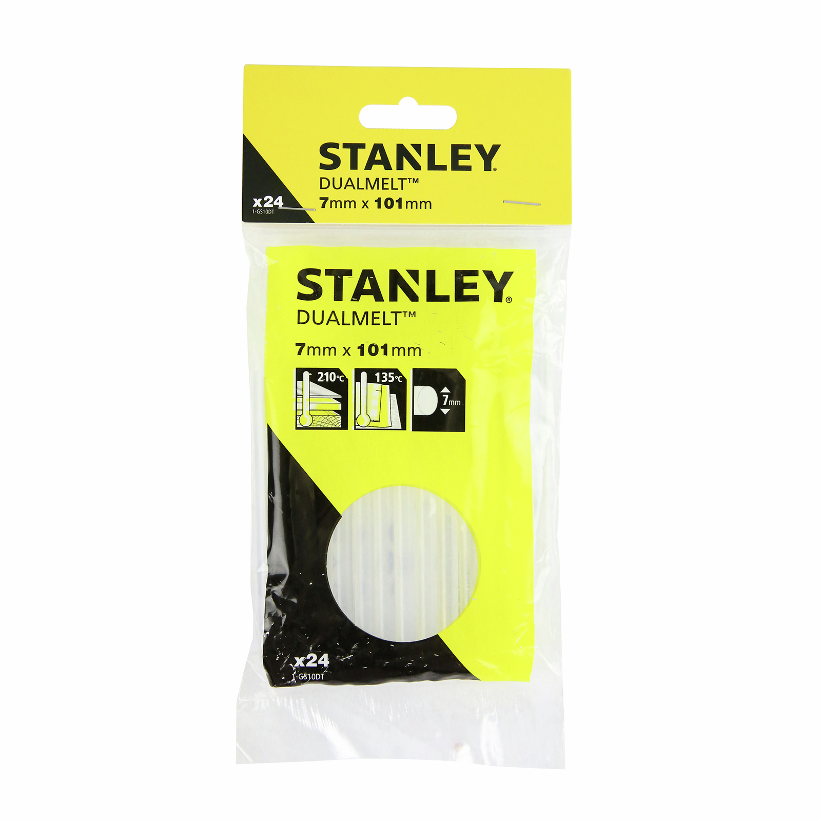 Stanley 7 x 100mm Dual Temp Glue Sticks 24 Pack Bunnings Australia