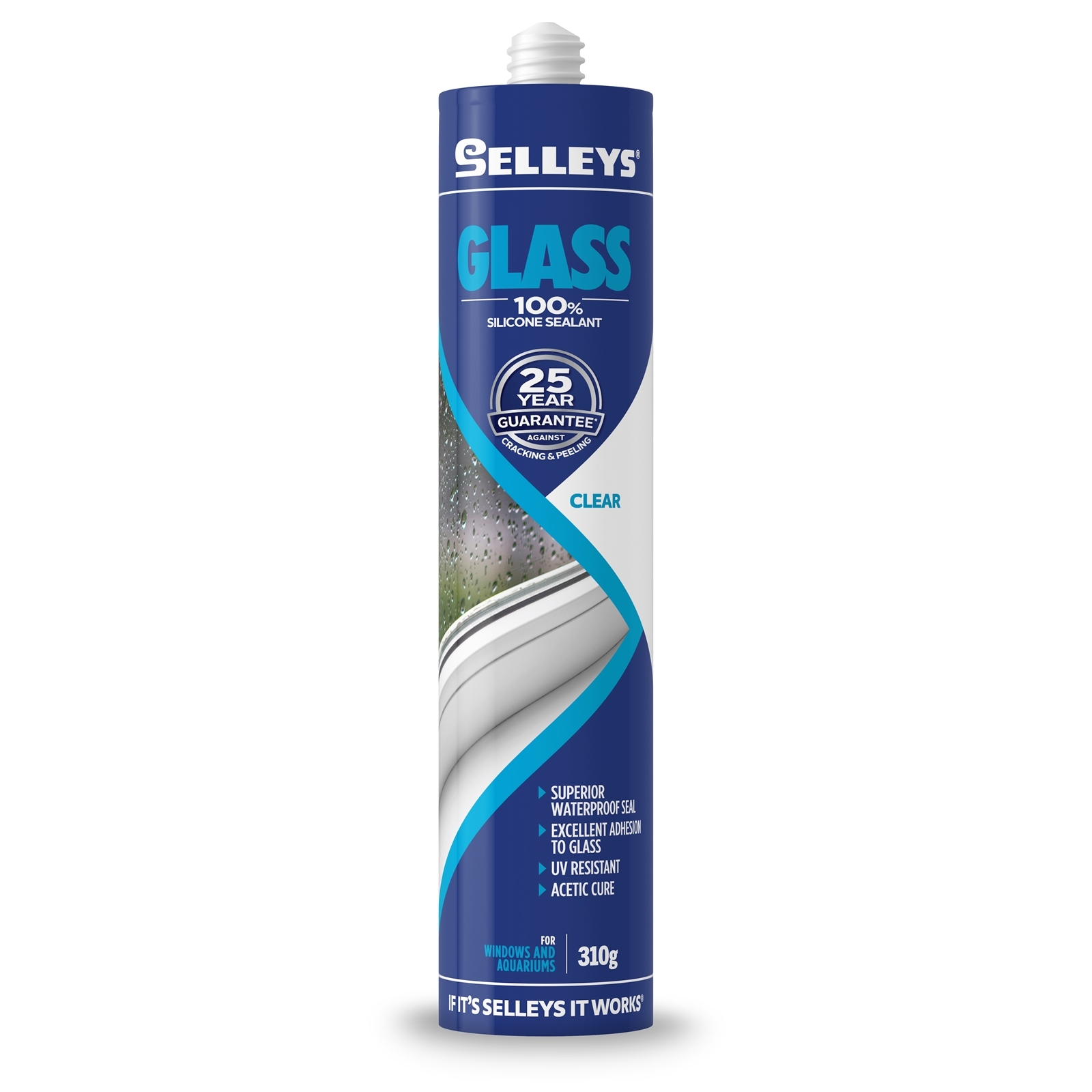 Selleys 310g Clear Glass Silicone Sealant Bunnings Australia
