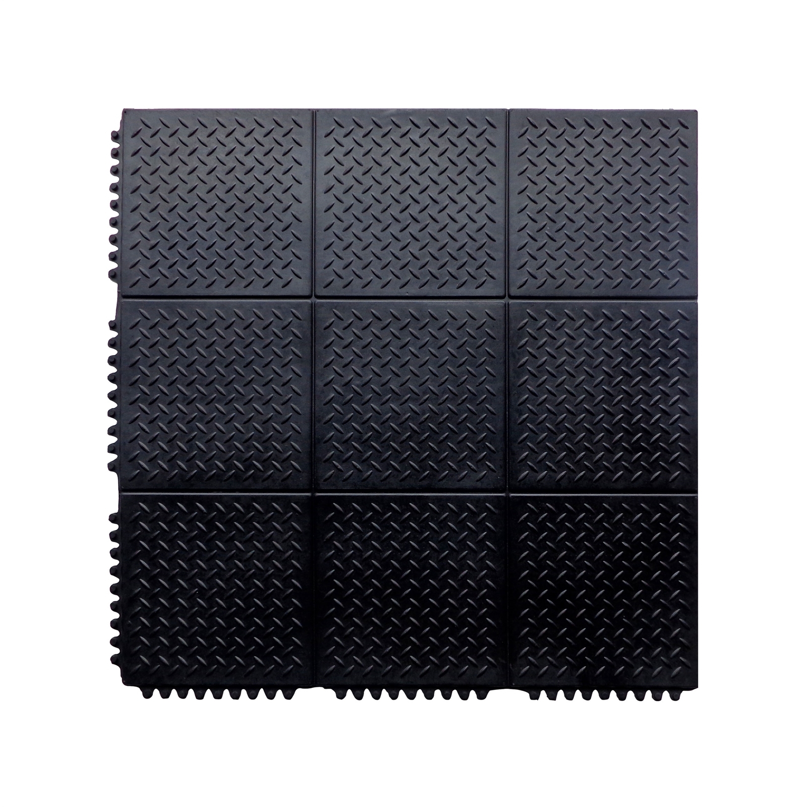 91 x 91cm Checker Plate Rubber Mat Bunnings Australia