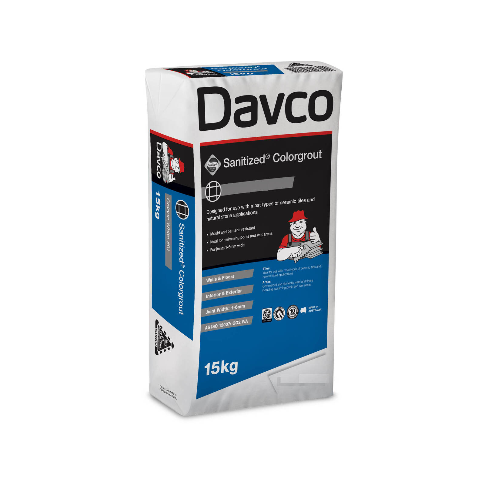 Davco 15kg #72 Truffle Sanitized® Colourgrout