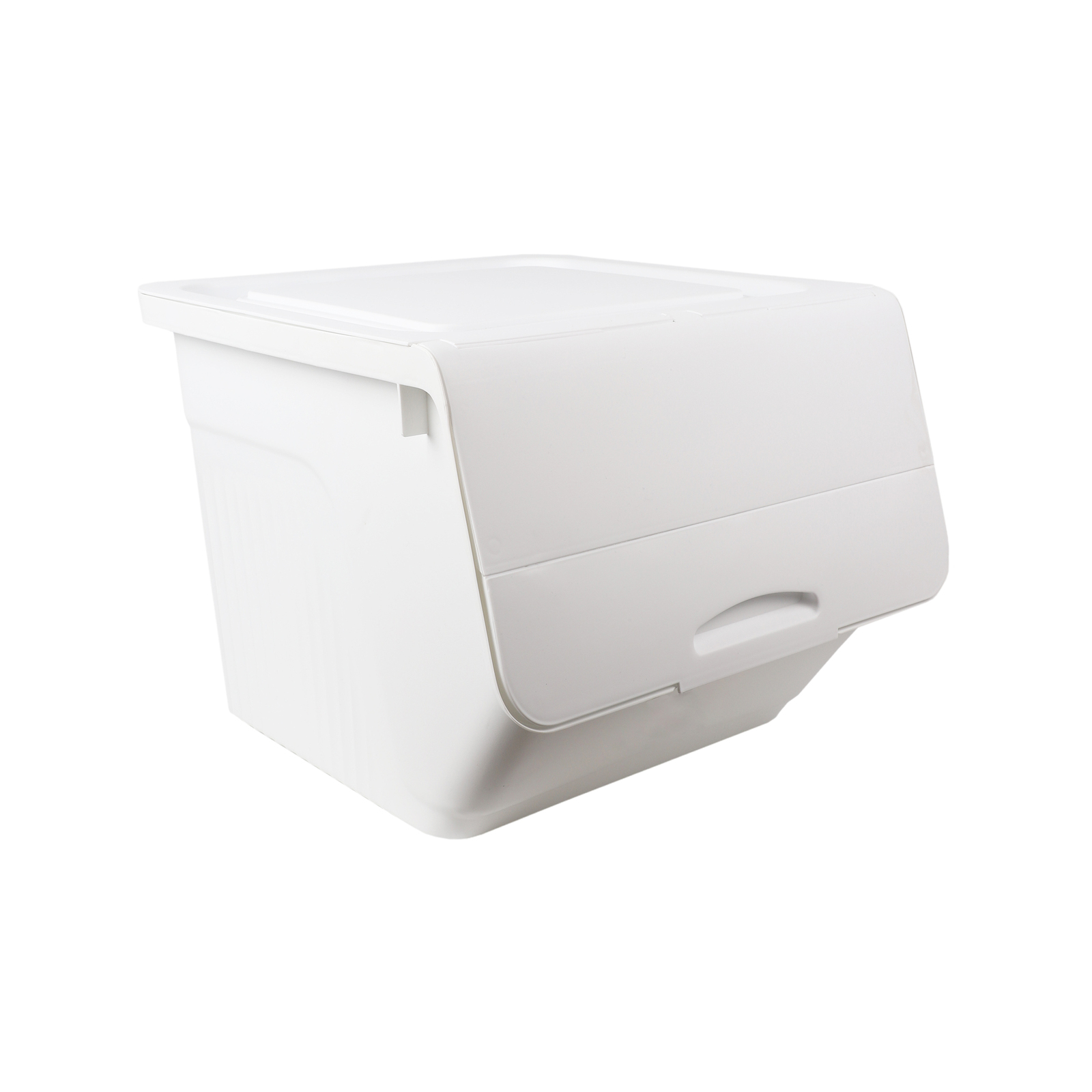 All Set 39 x 37 x 32cm White Large Hinged Lid Storage Box Bunnings