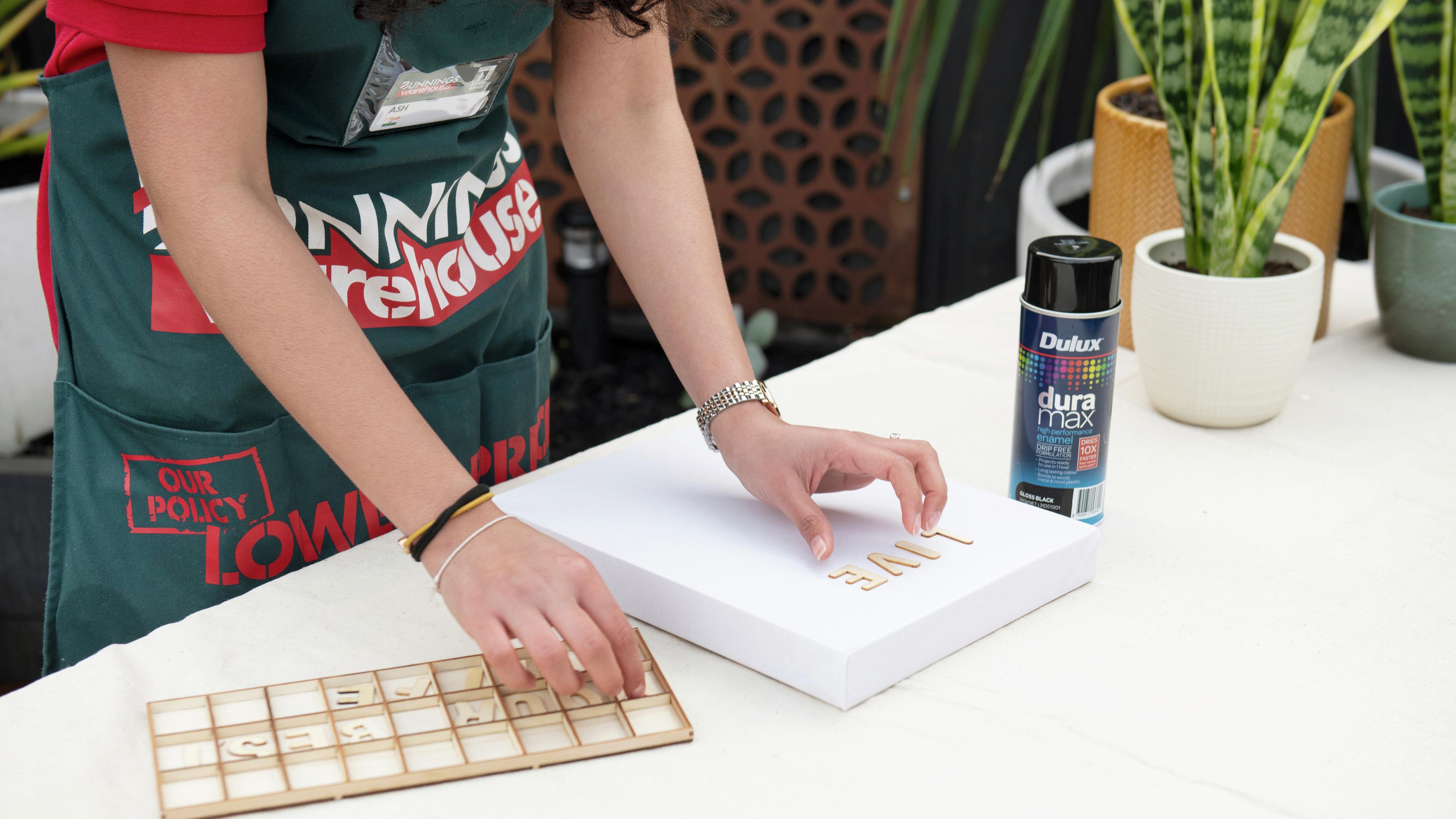 How To Make Word Art On Canvas Bunnings Australia