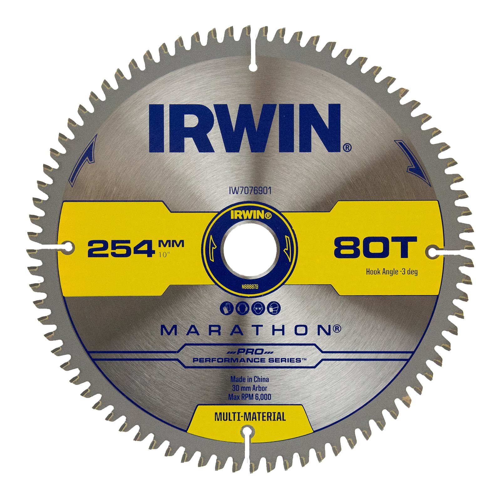 Irwin 254mm 80T Marathon ProPerformance Multi Material Mitre Saw Blade