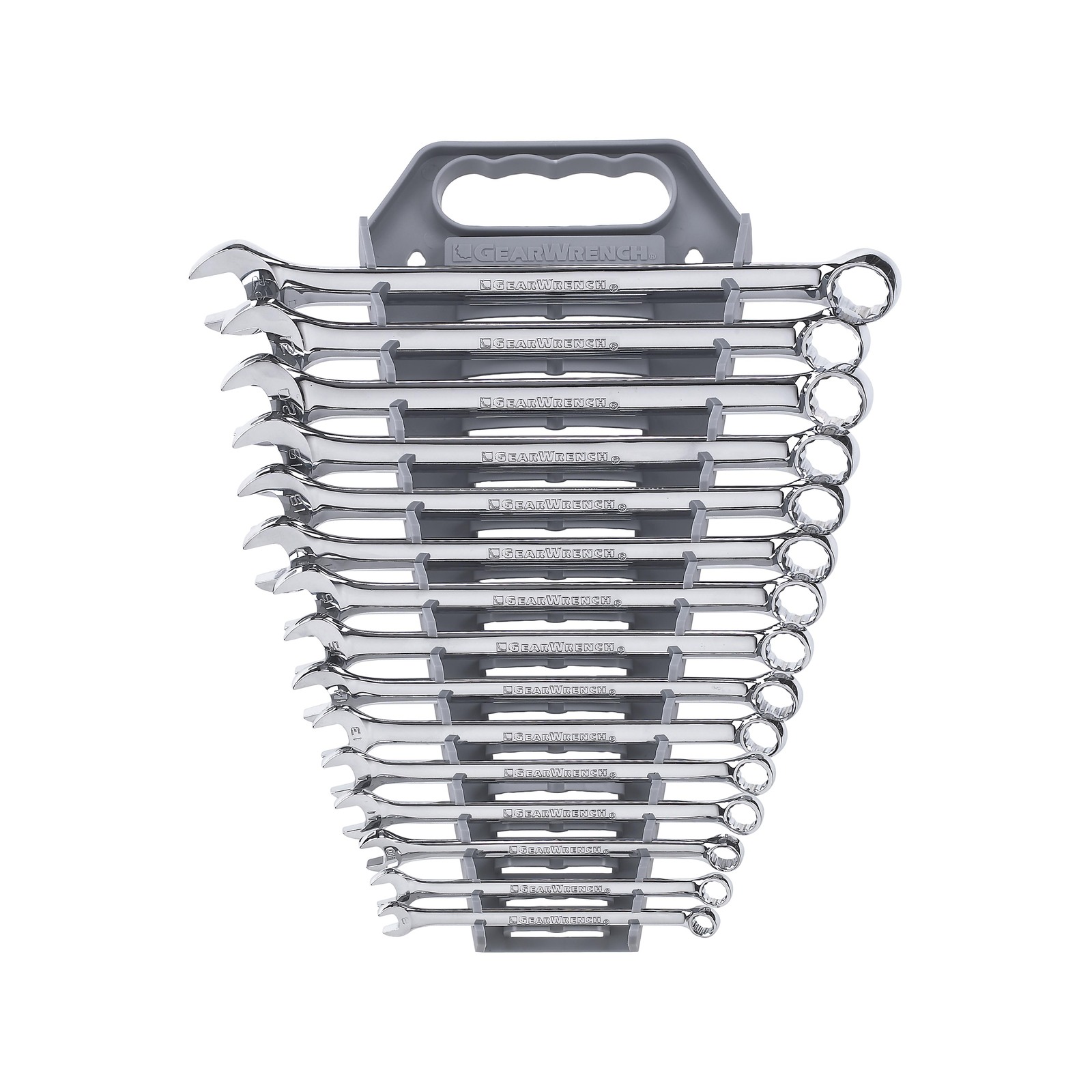 GEARWRENCH 15 Pc. 12 Point Long Pattern Combination Metric Wrench Set