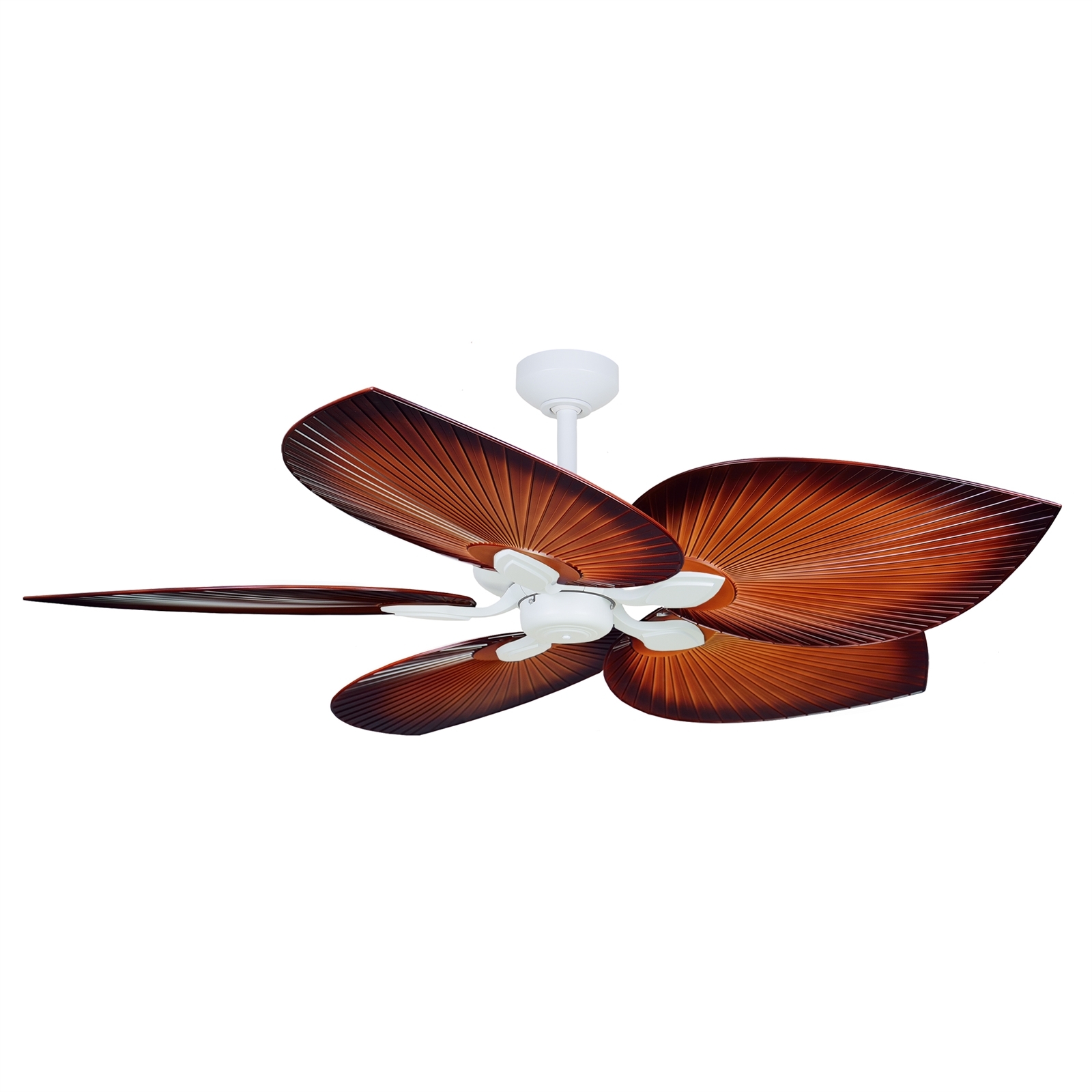 ThreeSixty White Tropicana Fan Ceiling With Brown Blades Bunnings