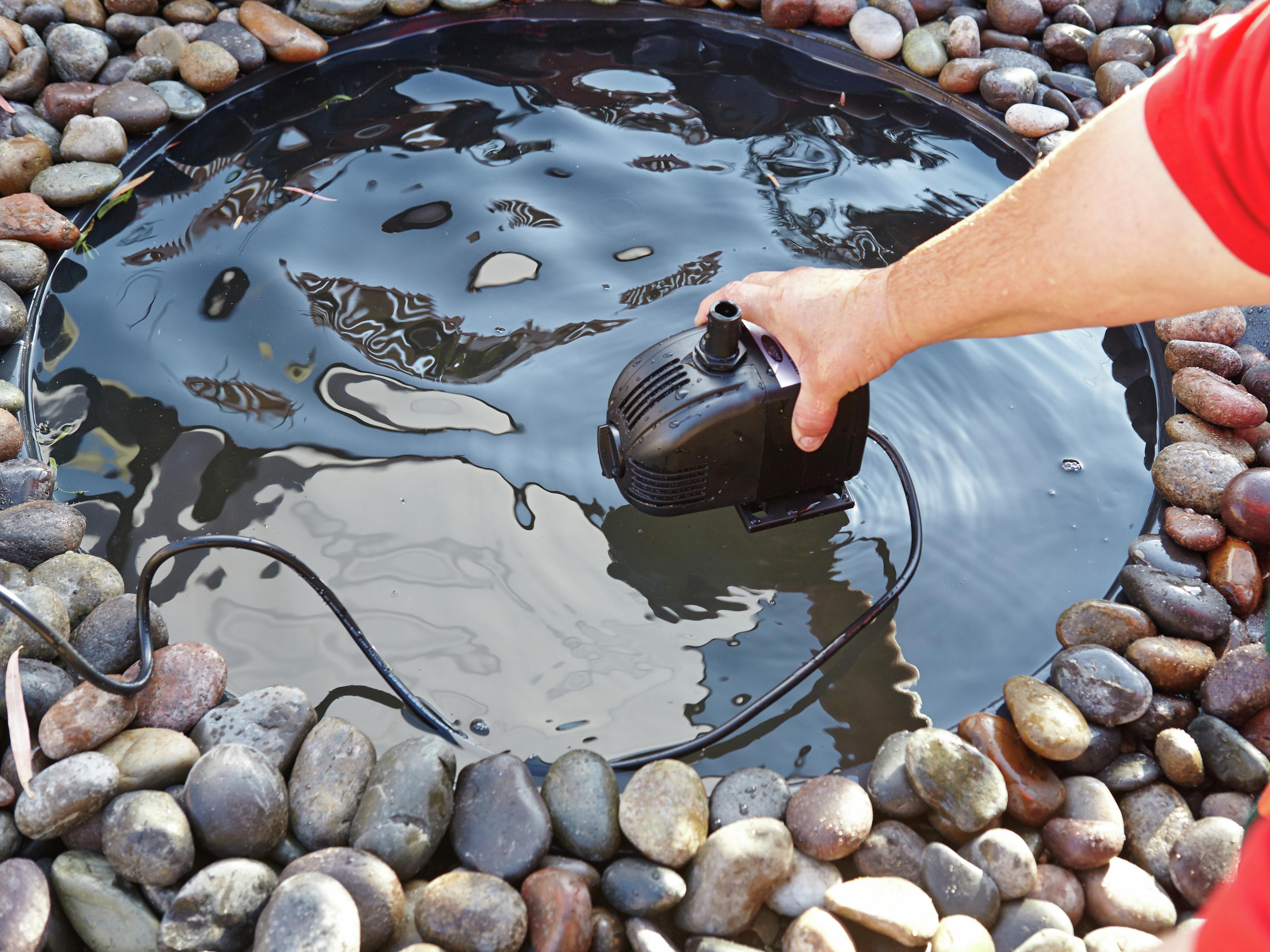 Installing a pond outlet skimmer