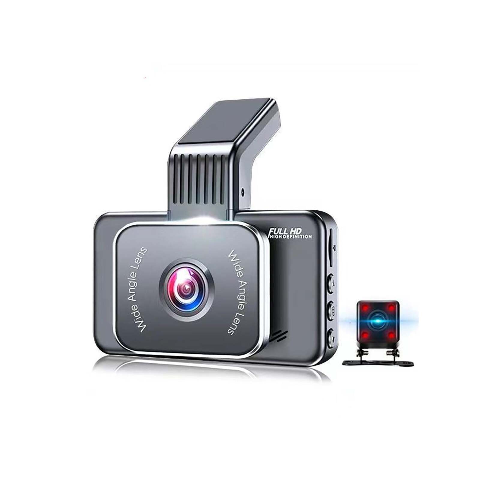 1140P WIFI GPS Dash Cam Dual Front and Rear Video DVR Recorder Night