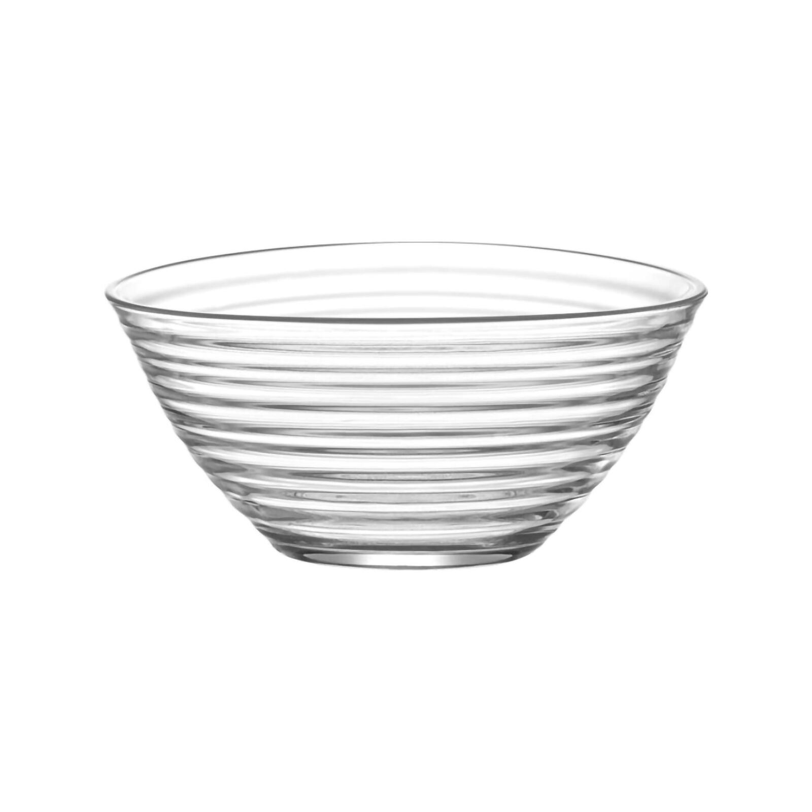 LAV Derin Glass Serving Bowl Clear Nesting Kitchen Mixing Bowls