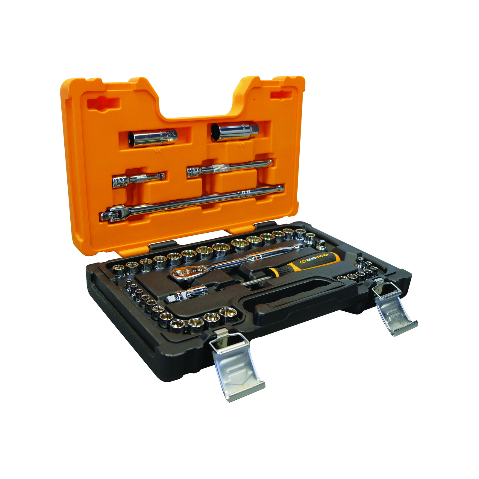 GEARWRENCH 42 Piece Drive Metric/SAE Socket Set And 3/8" Drive 90T