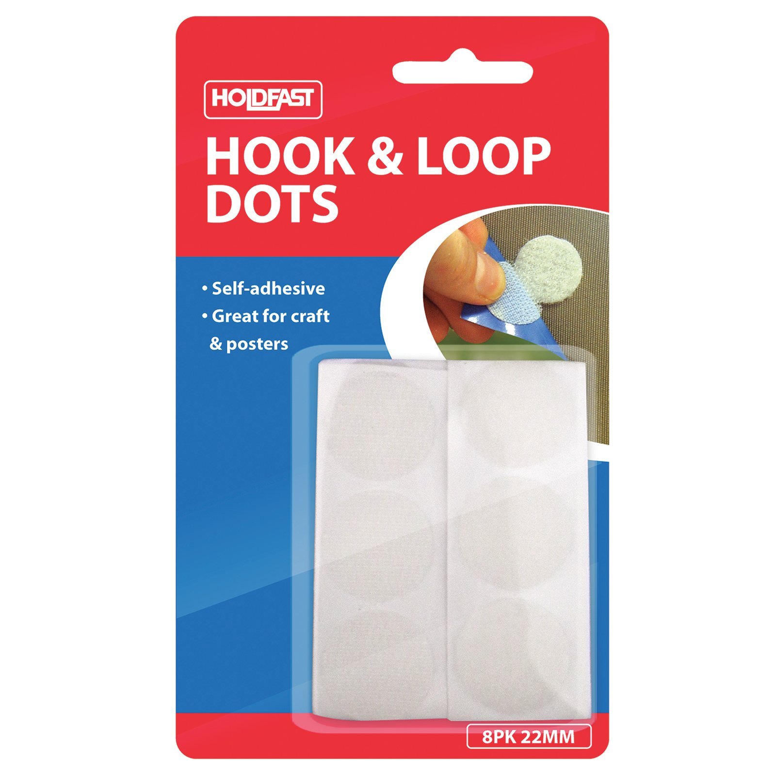 Holdfast 22mm Hook And Loop Dots 8 Pack Bunnings New Zealand