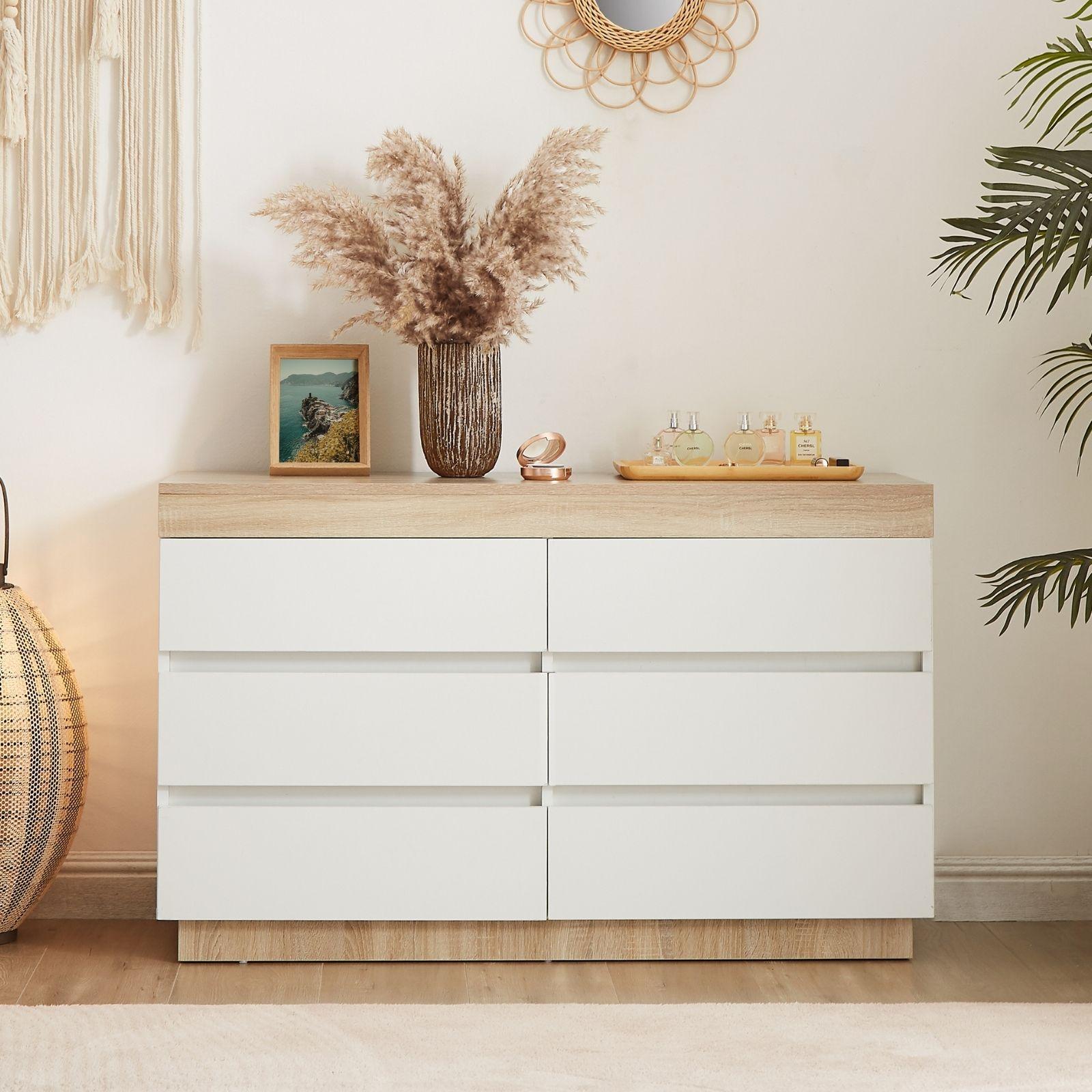 Coastal White 6 Chest of Drawer Bunnings Australia