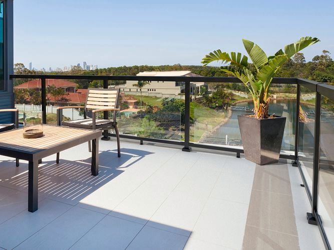 Frame
  your view with glass panels