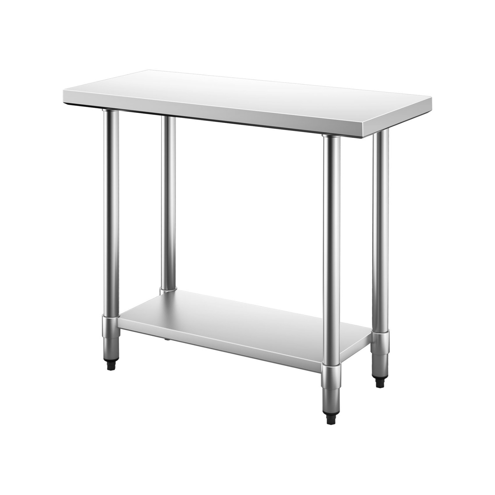 Costway Kitchen Work Bench Stainless Steel Food Prep Table - Bunnings ...