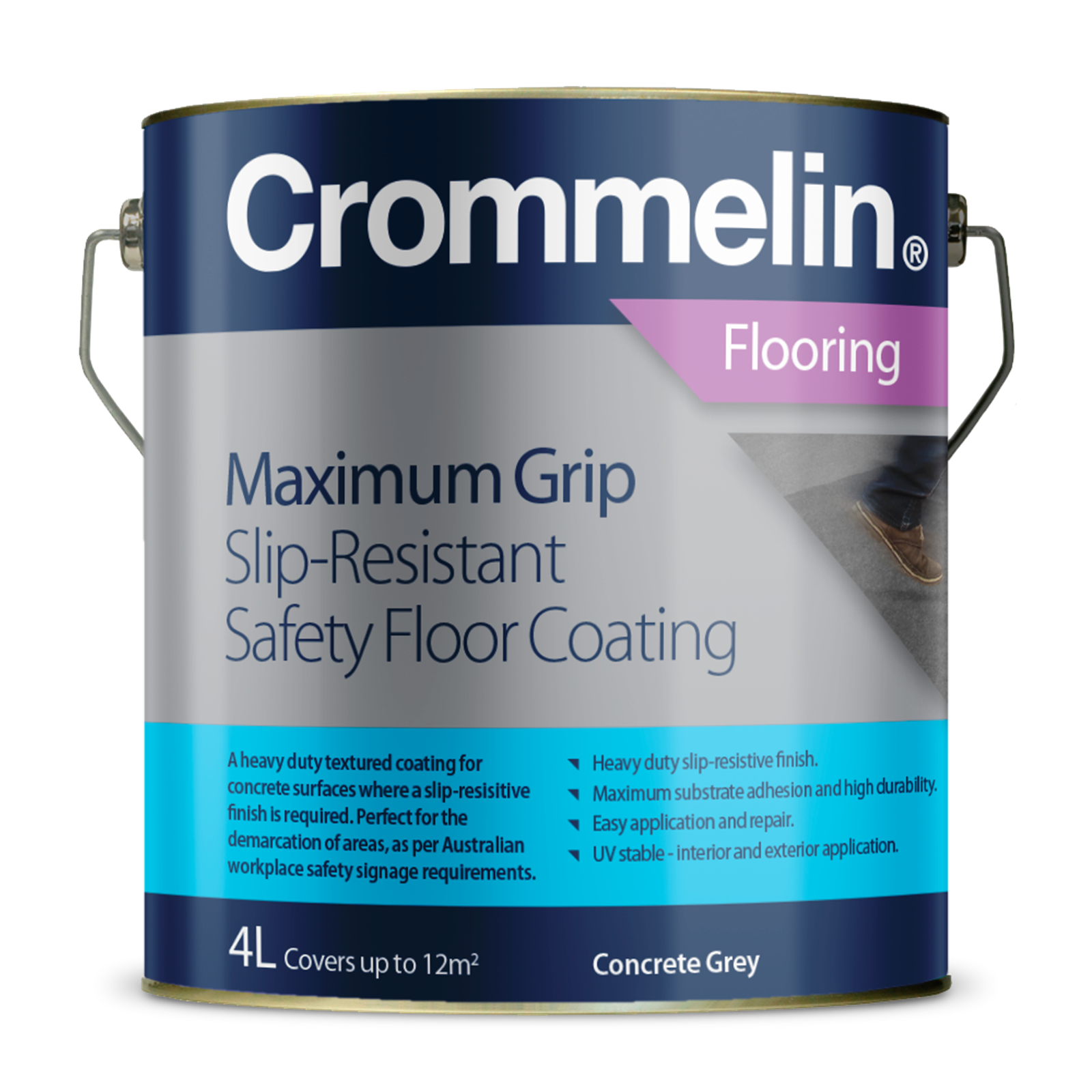 Crommelin 4L Maxigrip Concrete Grey Floor Coating Bunnings Australia