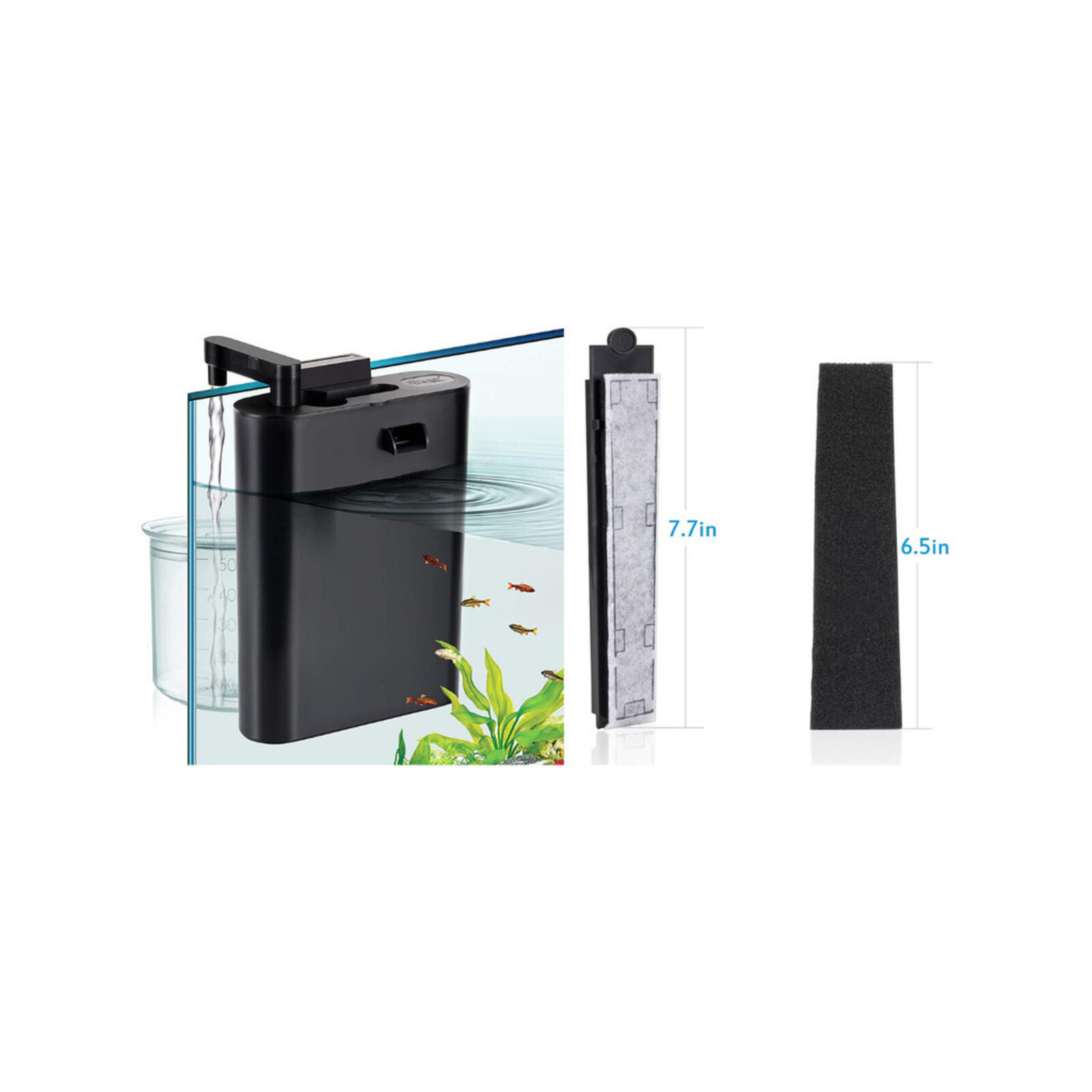 Hygger 3 in 1 Aquarium Internal Filter and Filter Set - KBHG985GLP ...