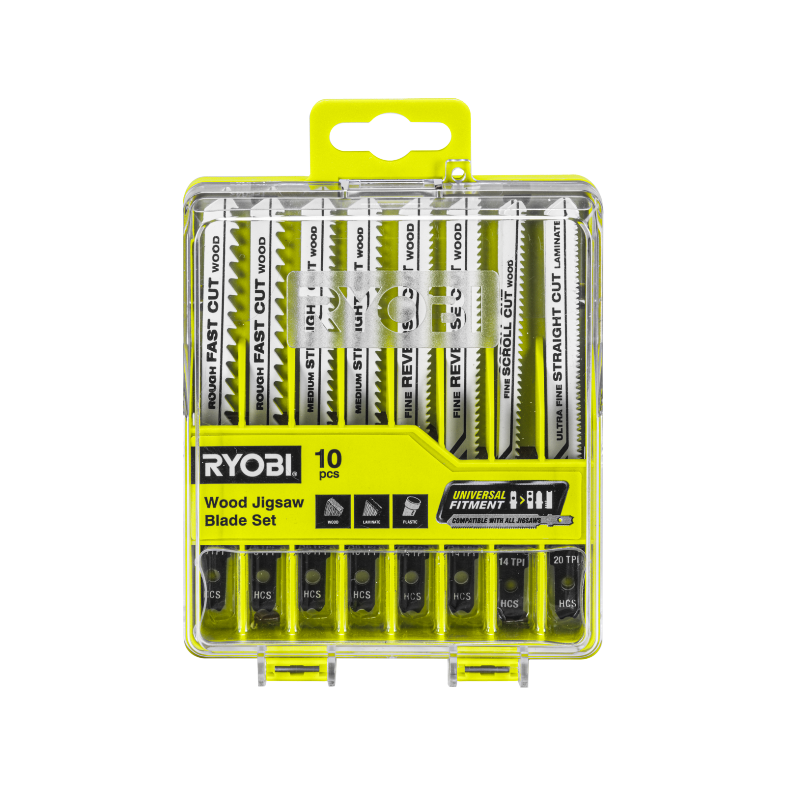 Ryobi 10Piece Wood Jigsaw Blade Set Bunnings Australia