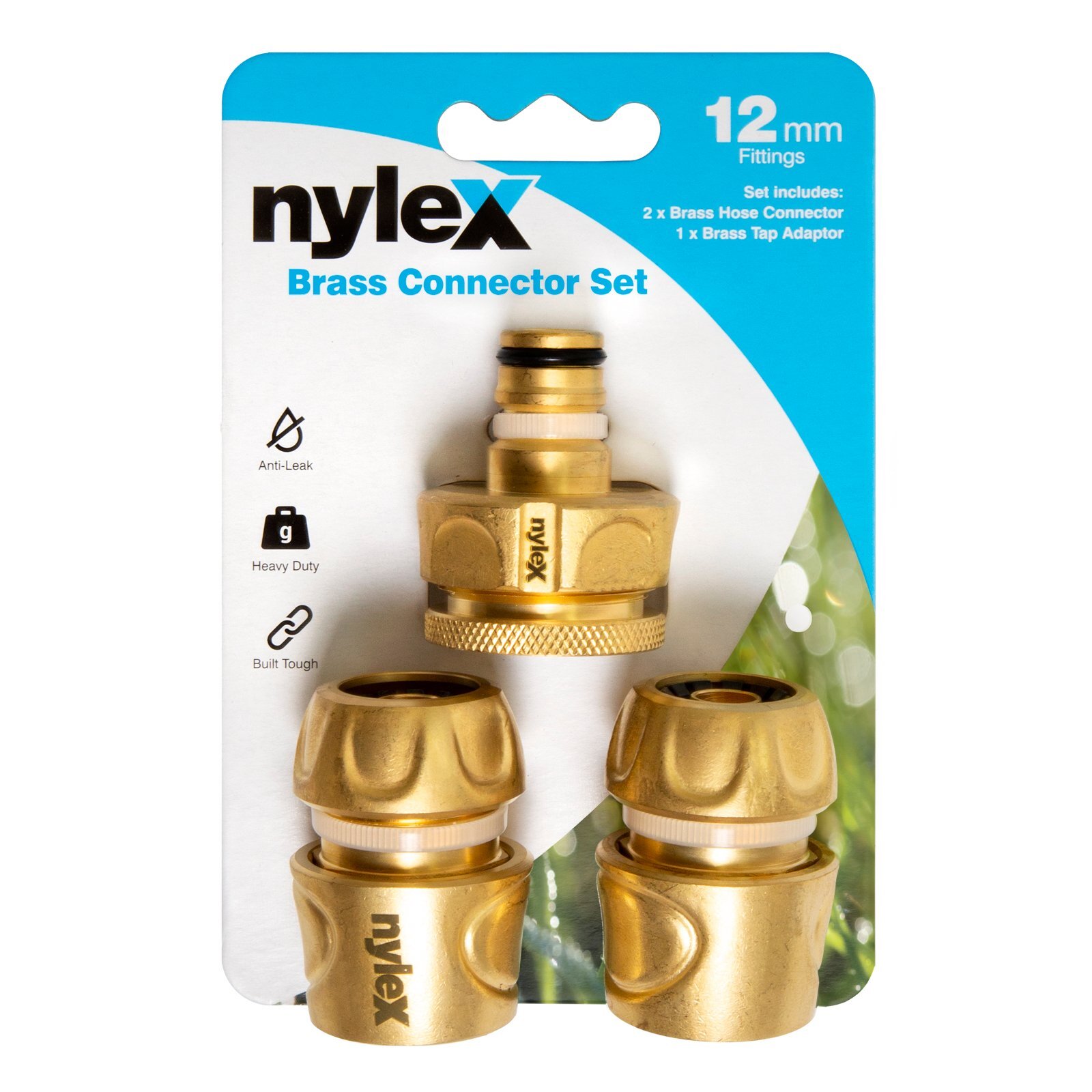 Nylex 12mm Brass 3 Piece Hose End Fitting Set Bunnings Australia
