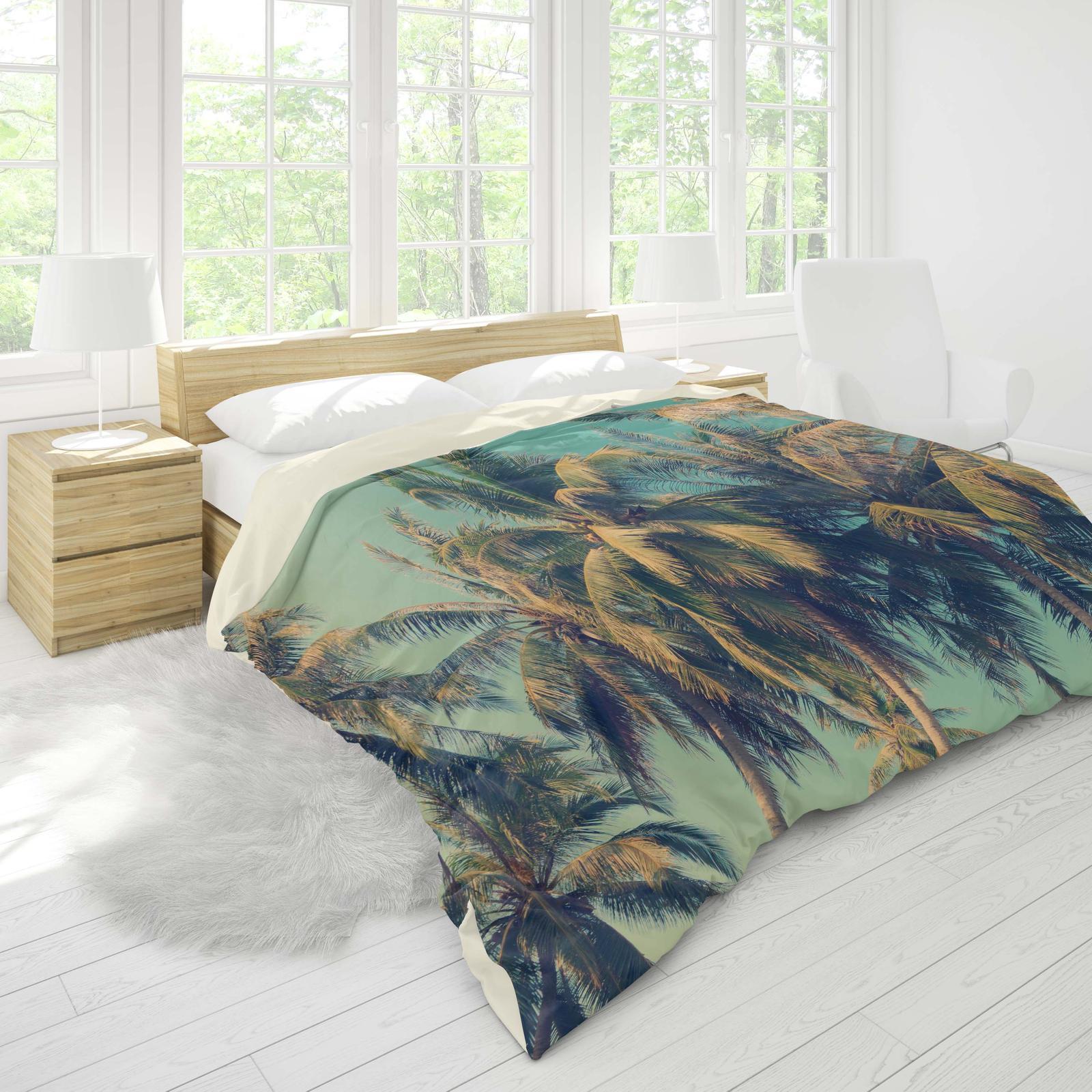 3D Tropical Palm Tree Quilt Cover Set Bedding Set Pillowcases 05