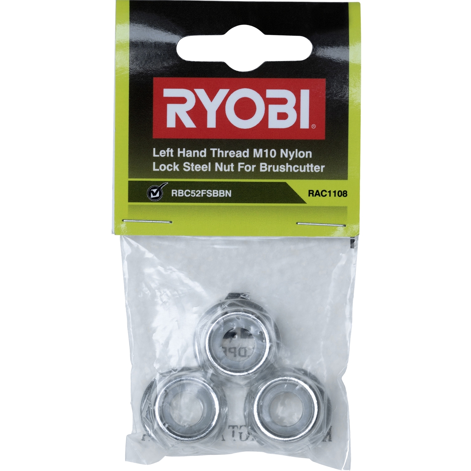 Ryobi 3 Piece M10 Nylon Locking Nut Bunnings Australia