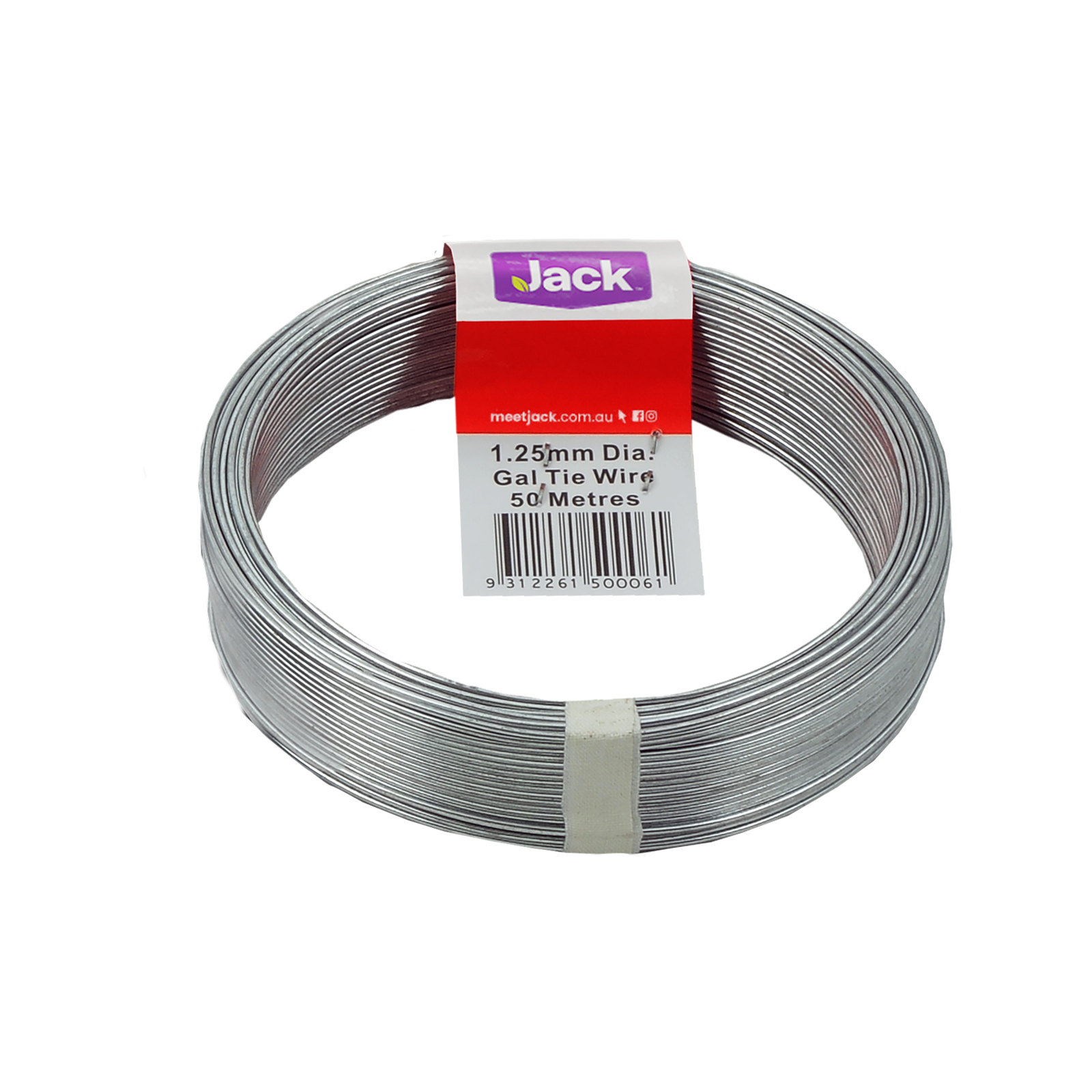 Jack 1.25mm x 50m Galvanised HandyPak Tie Wire Bunnings Australia