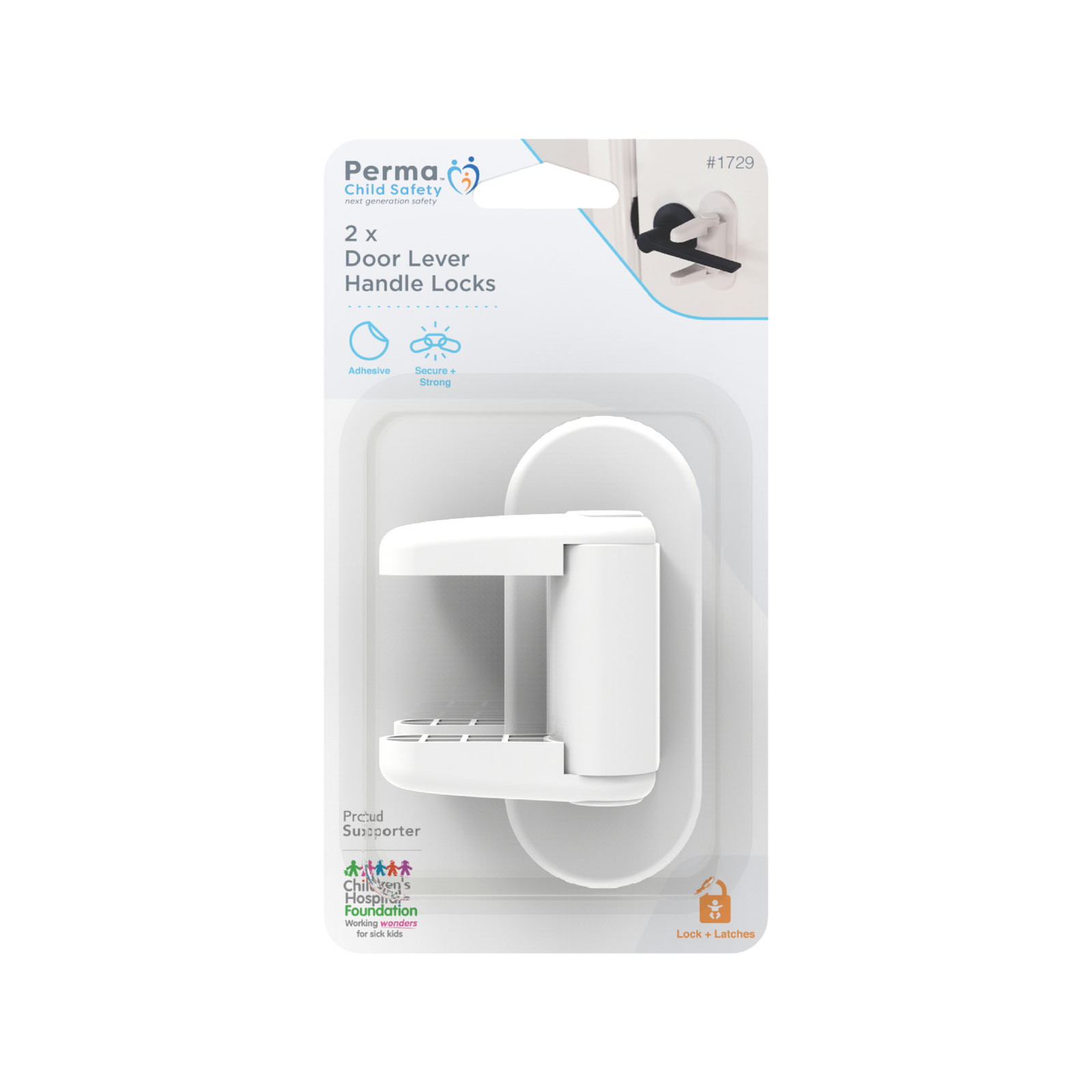 Perma Child Safety Door Lever Handle Lock 2 Pack Bunnings Australia