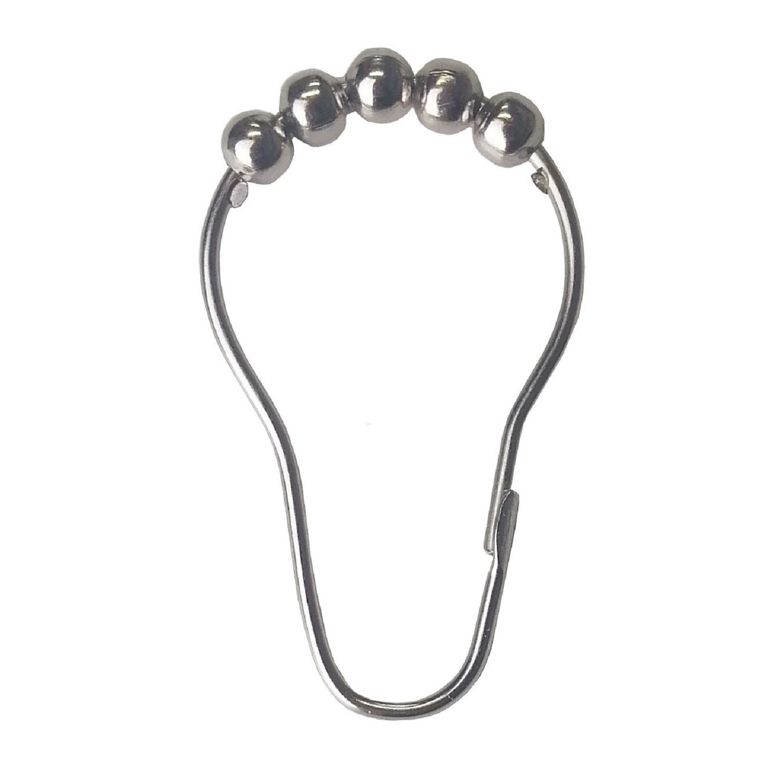 Barelli Chrome Shower Curtain Rings With Rollers 12 Pack Bunnings