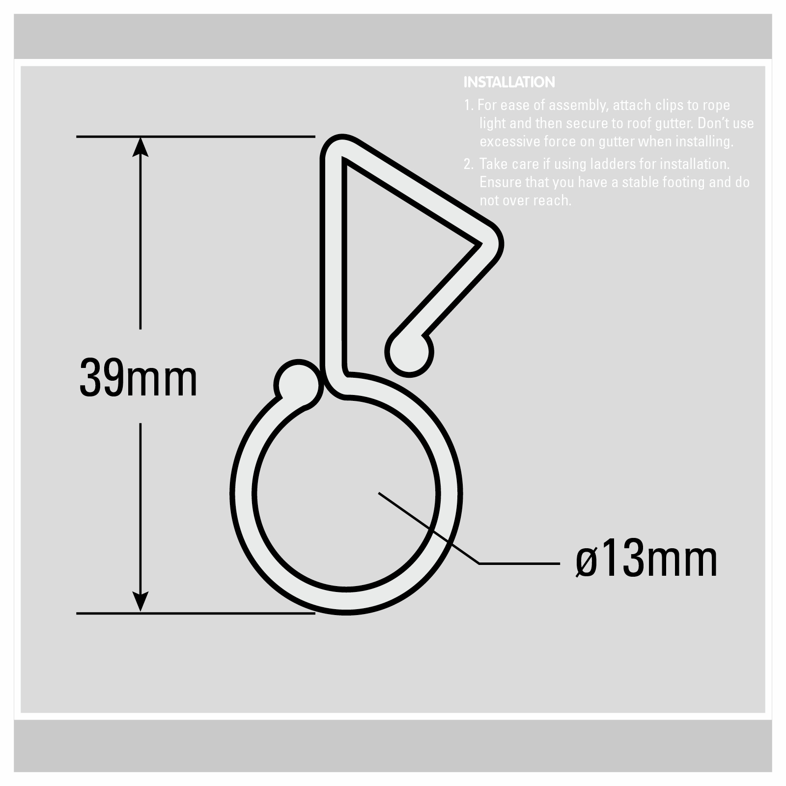 Arlec Rope Light Gutter Hooks 50 Pack Bunnings Australia