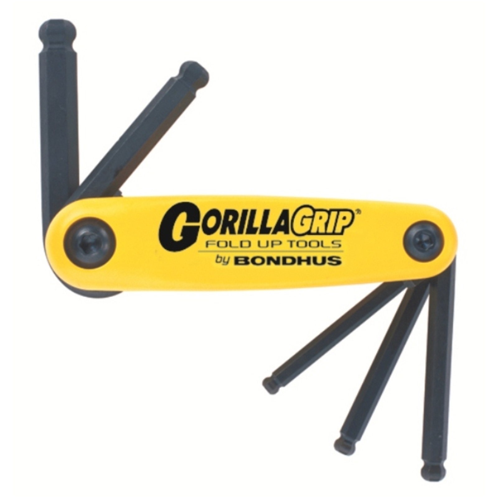 Bondhus GorillaGrip Klappschlüssel Satz – 9-teilig, Zoll (0.050–3/16), Innensechskant
