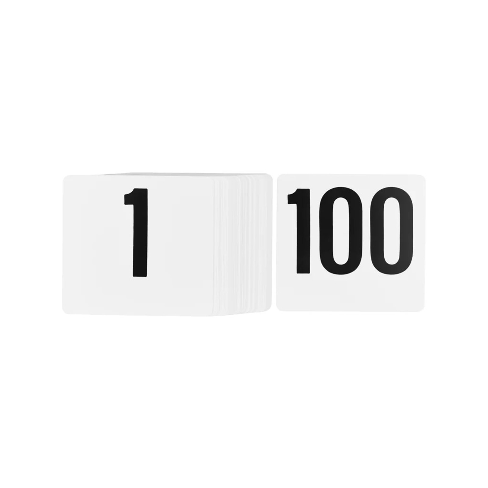Trenton Table Numbers - Black Number on White - 1-100 - Bunnings Australia
