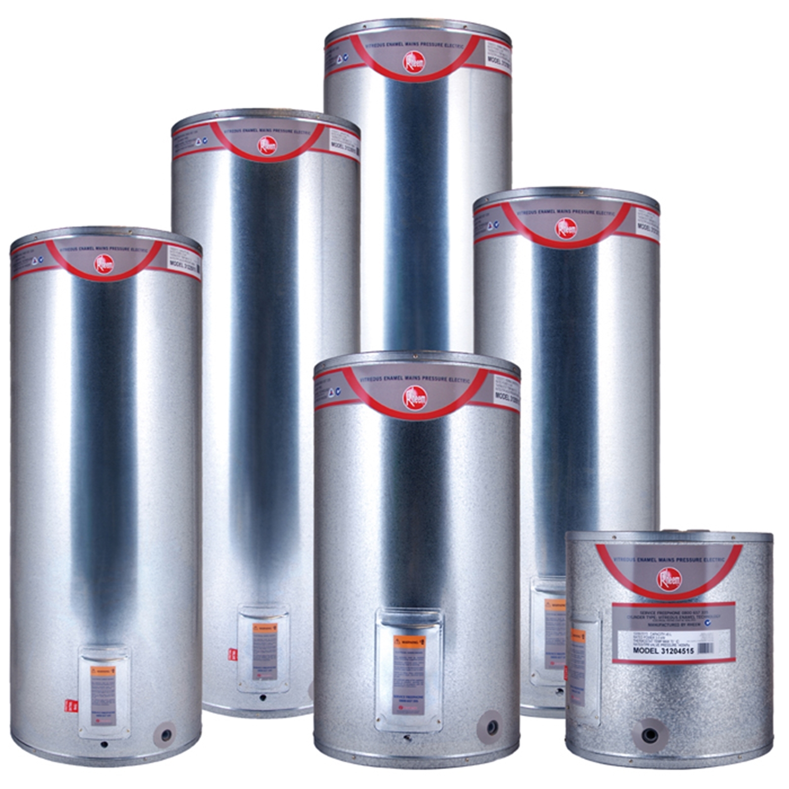 Rheem Electric Water Heater 180L 488 x 1720mm Galvanised Steel - Bunnings  New Zealand